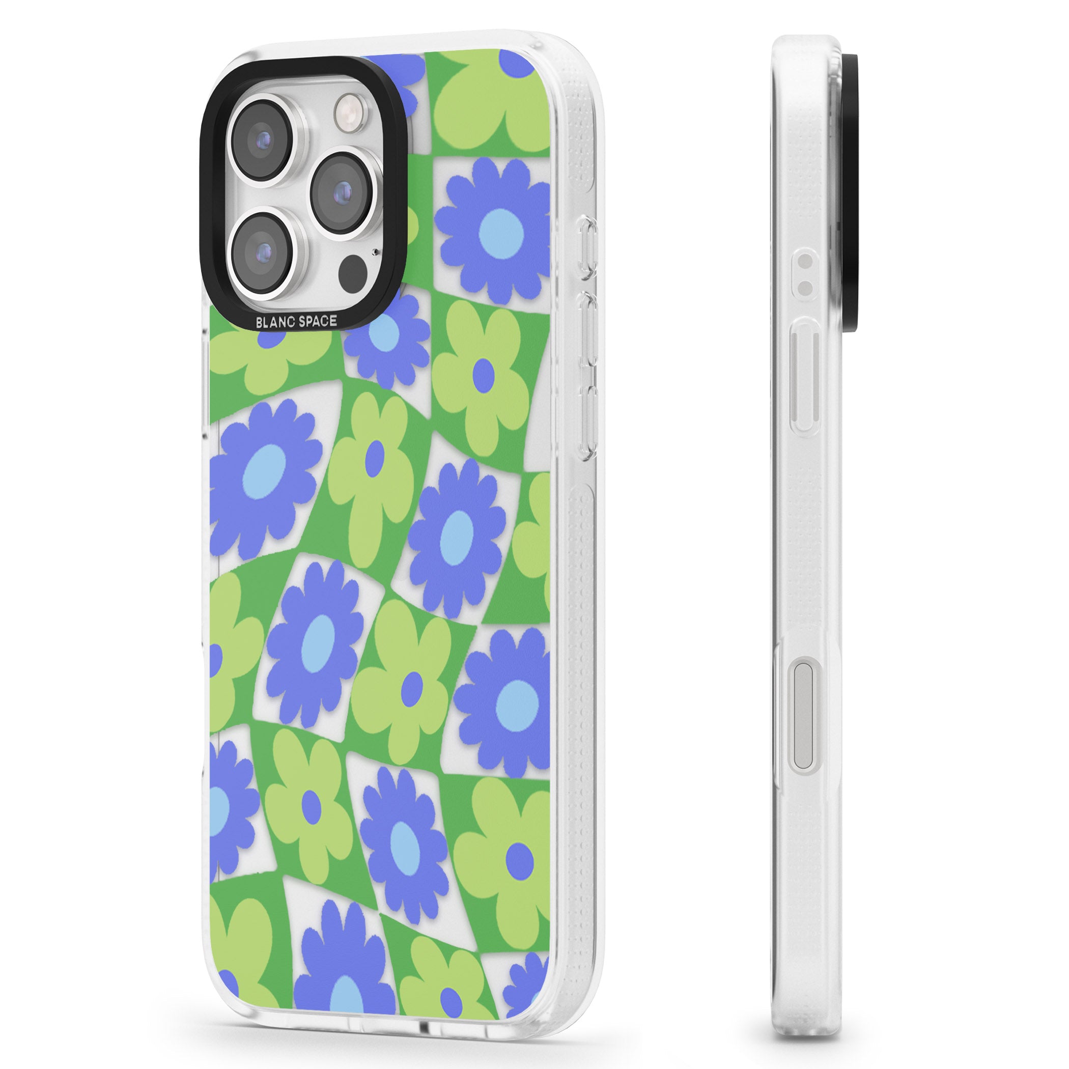 Garden Party iPhone 16 Pro Max / 16 Pro Clear Case Impact Air - Blanc Space