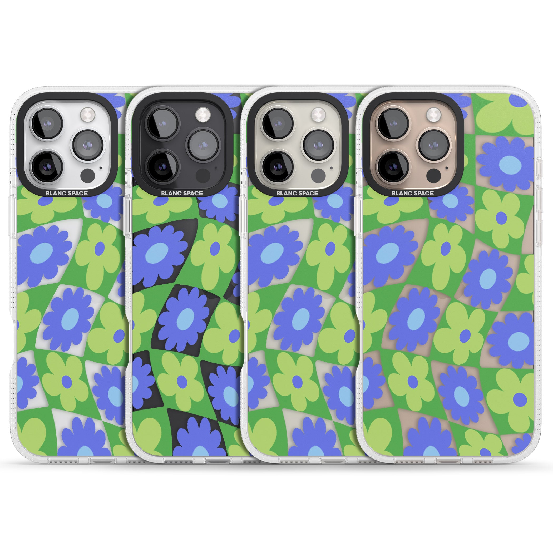 Garden Party iPhone 16 Pro Max / 16 Pro Clear Case Impact Air - Blanc Space