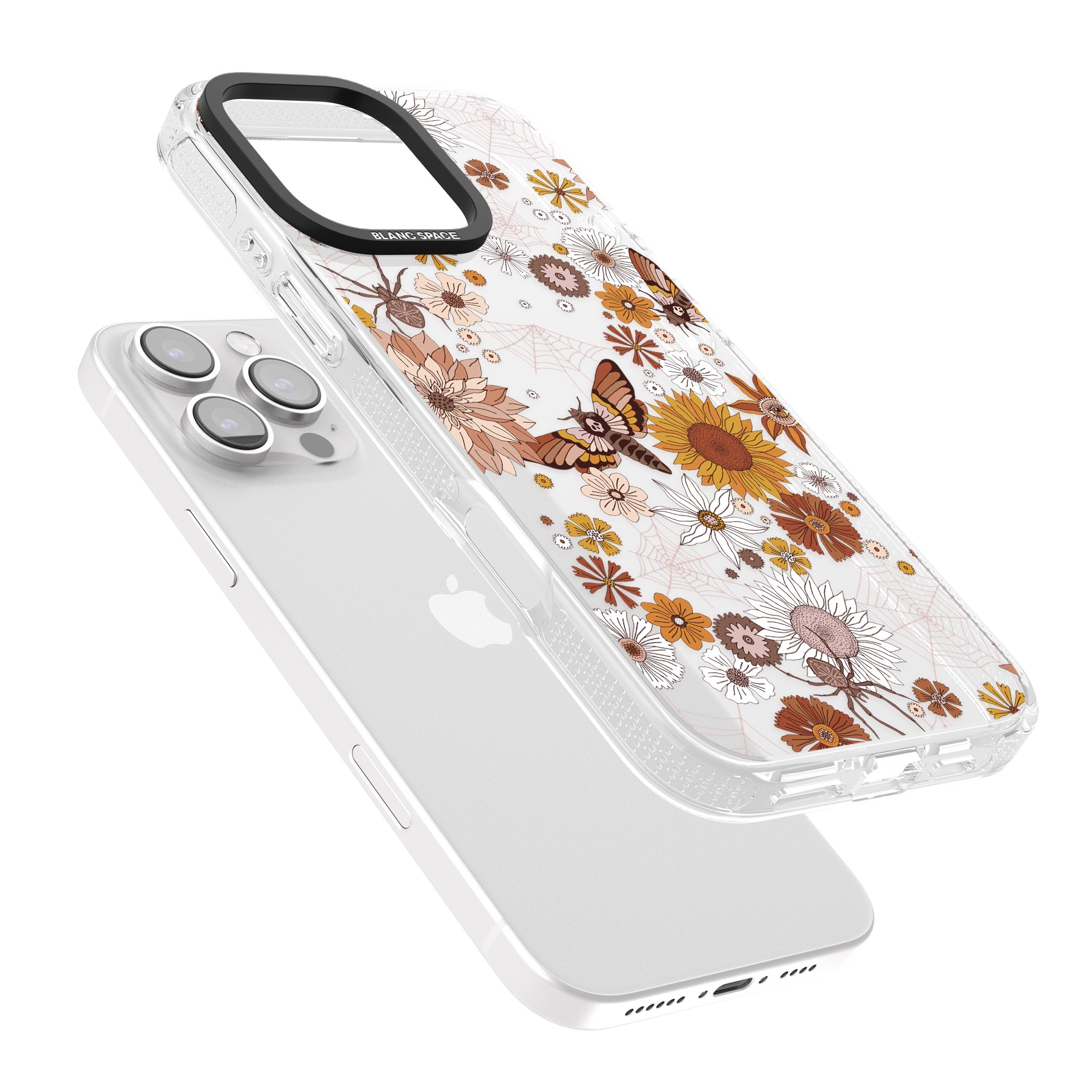 Halloween Wildlife iPhone 16 Pro Max / 16 Pro Clear Case Impact Air - Blanc Space