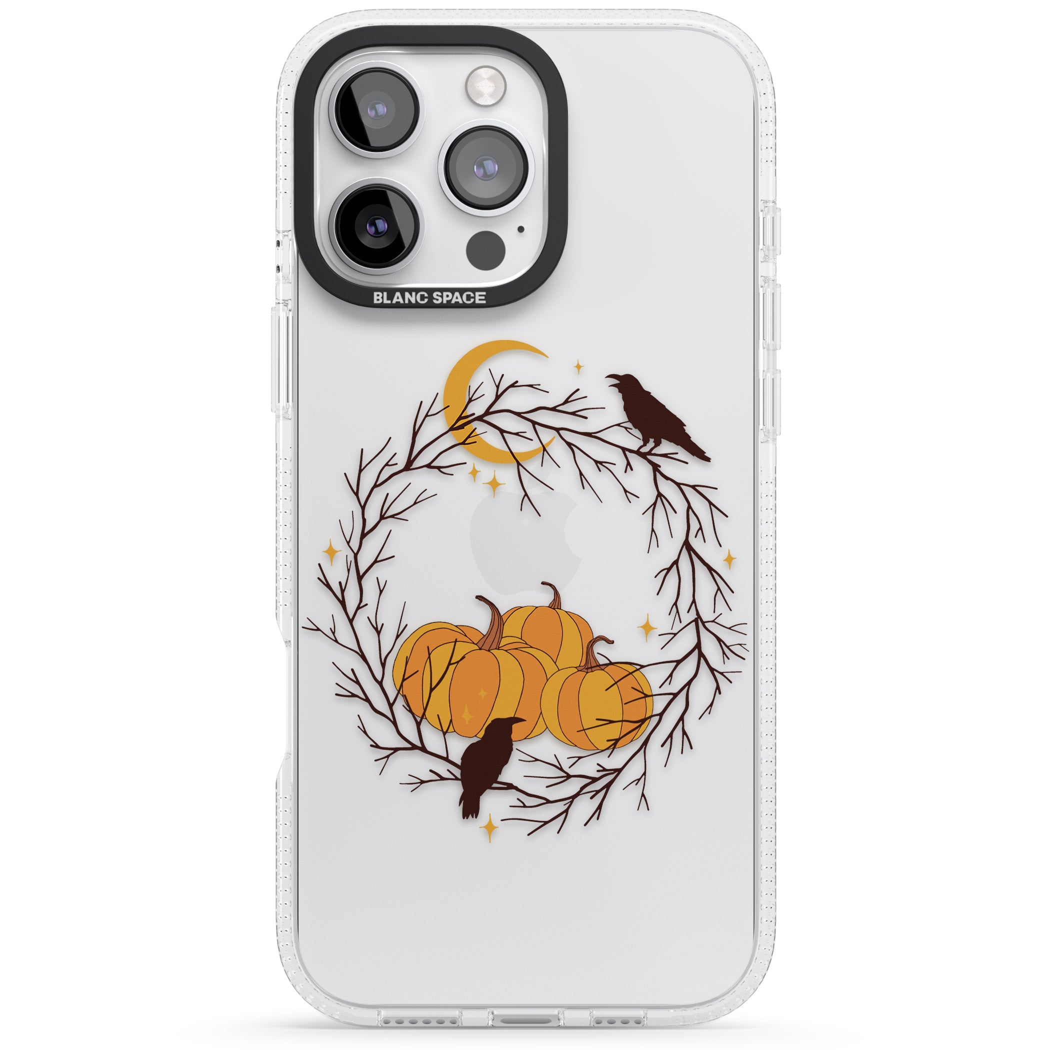 Pumpkin Patch iPhone 16 Pro Max / 16 Pro Clear Case Impact Air - Blanc Space