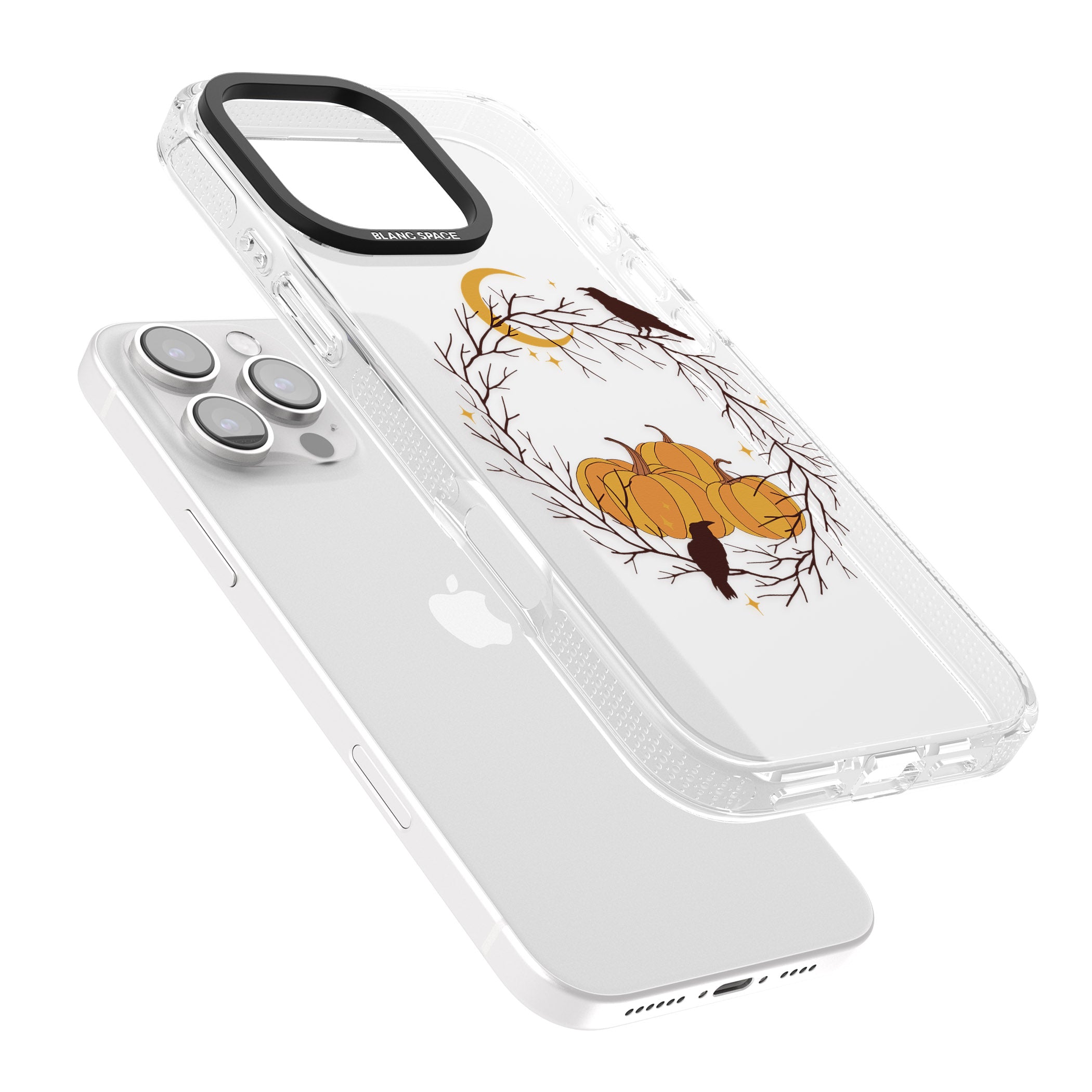 Pumpkin Patch iPhone 16 Pro Max / 16 Pro Clear Case Impact Air - Blanc Space