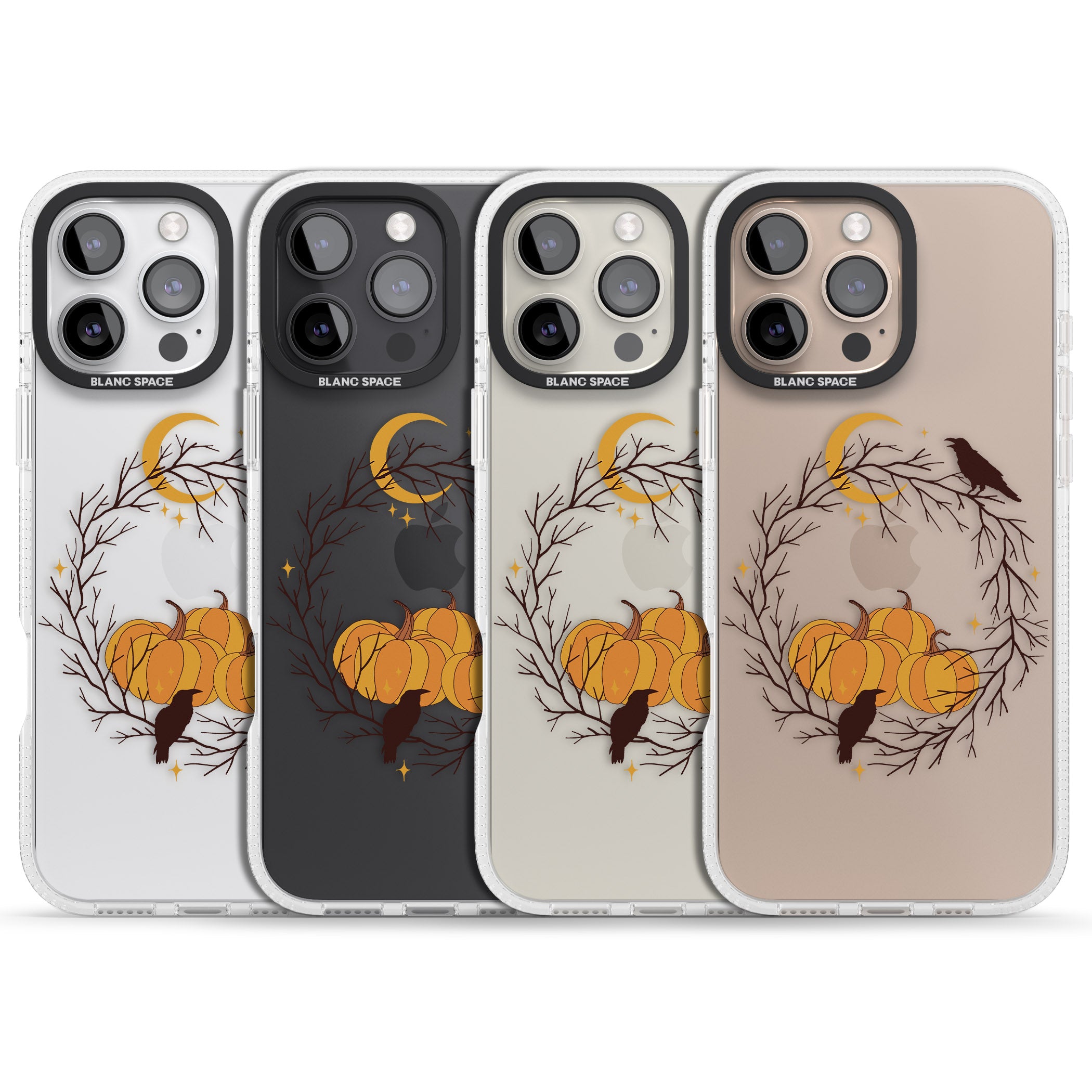 Pumpkin Patch iPhone 16 Pro Max / 16 Pro Clear Case Impact Air - Blanc Space