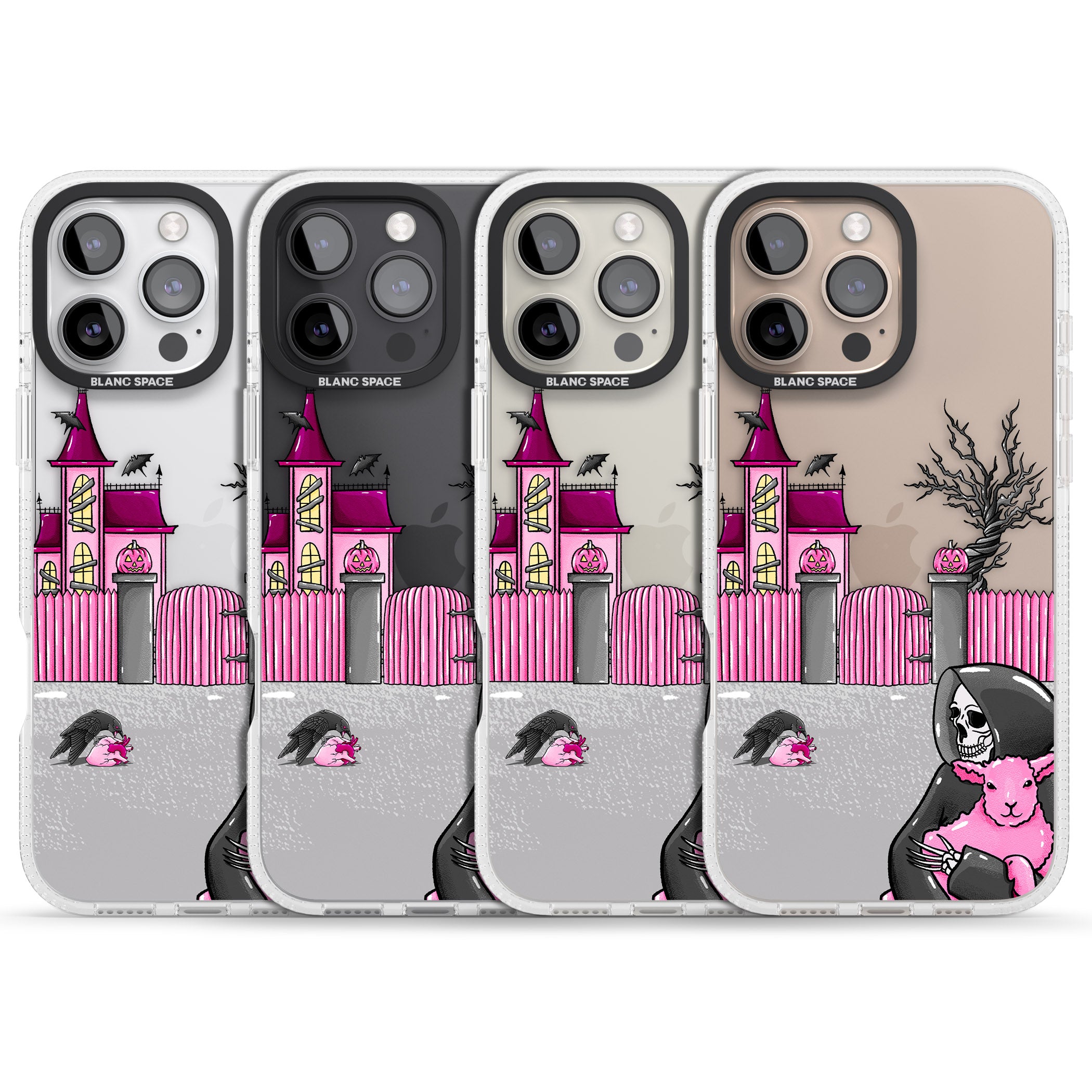 Left With My Heart iPhone 16 Pro Max / 16 Pro Clear Case Impact Air - Blanc Space