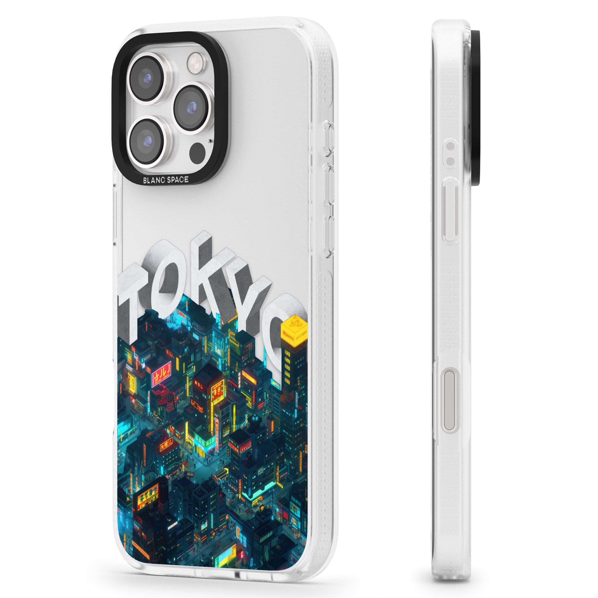 Tokyo iPhone 16 Pro Max / 16 Pro Clear Case Impact Air - Blanc Space