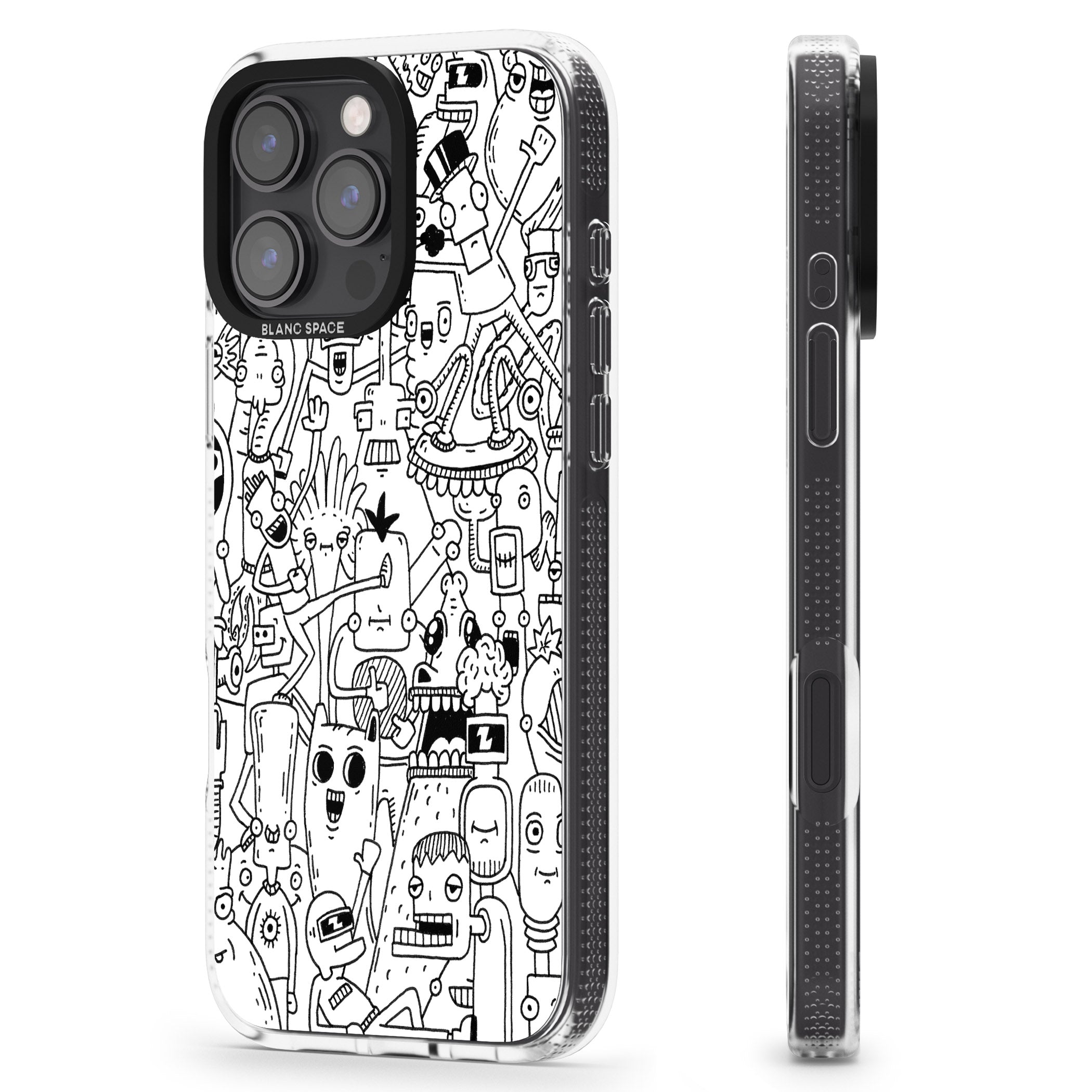 Stack Original iPhone 16 Pro Max / 16 Pro Clear Case Impact Air - Blanc Space