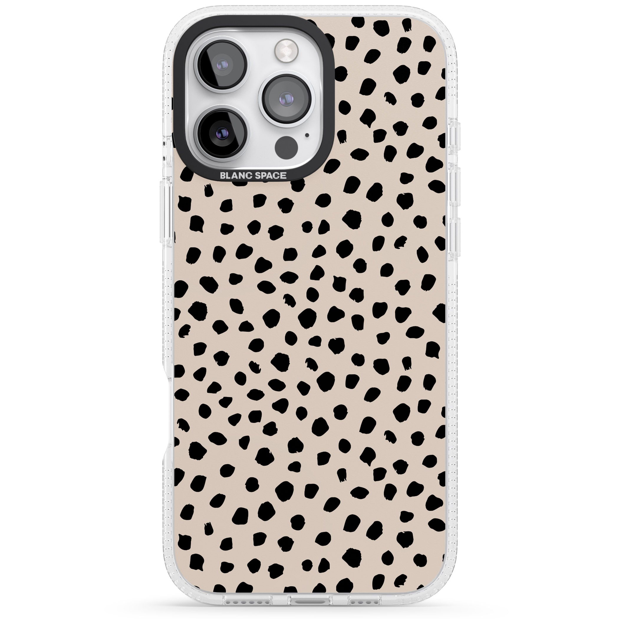 Almond Latte iPhone 16 Pro Max / 16 Pro Clear Case Impact Air - Blanc Space