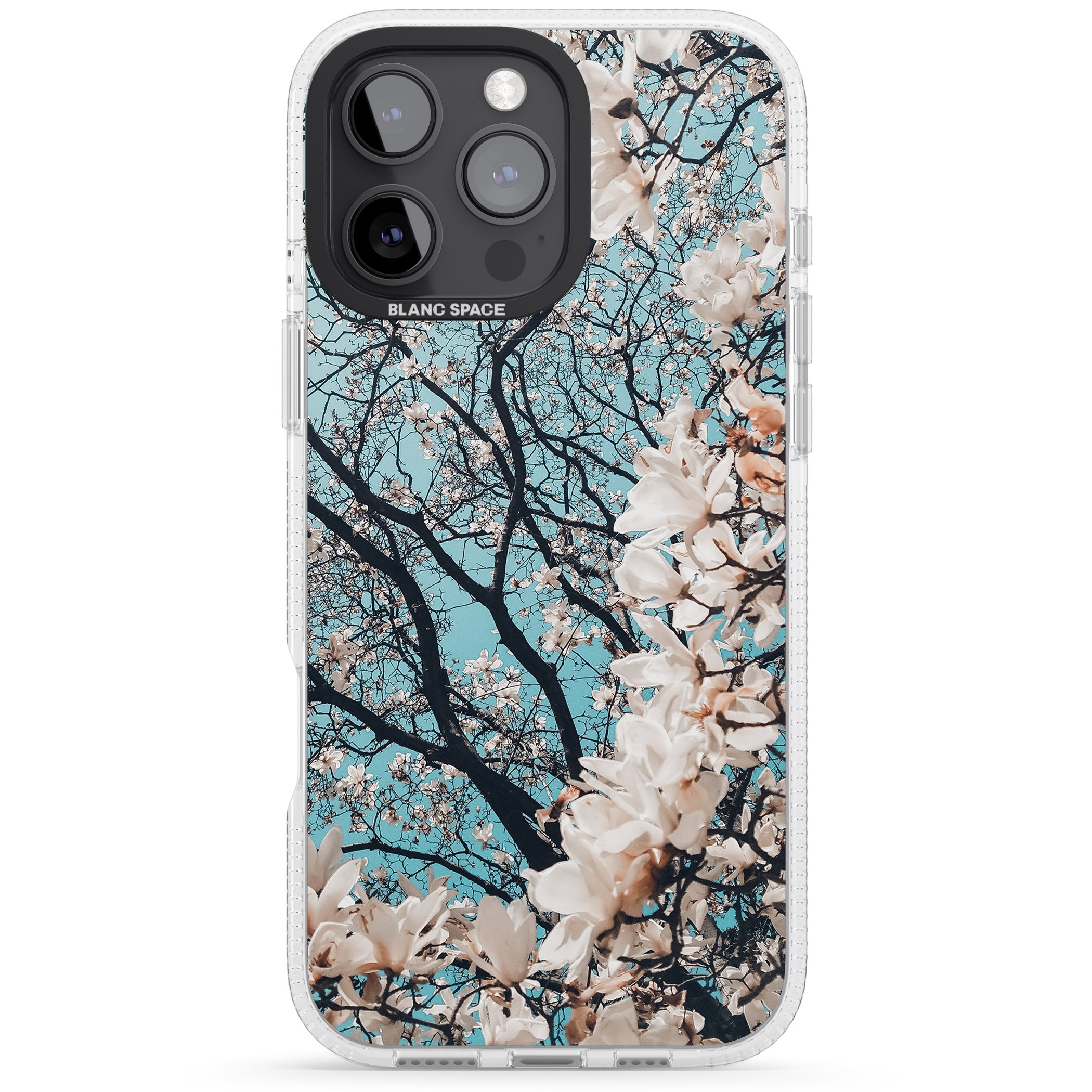 Magnolia Tree Photograph iPhone 16 Pro Max / 16 Pro Clear Case Impact Air - Blanc Space