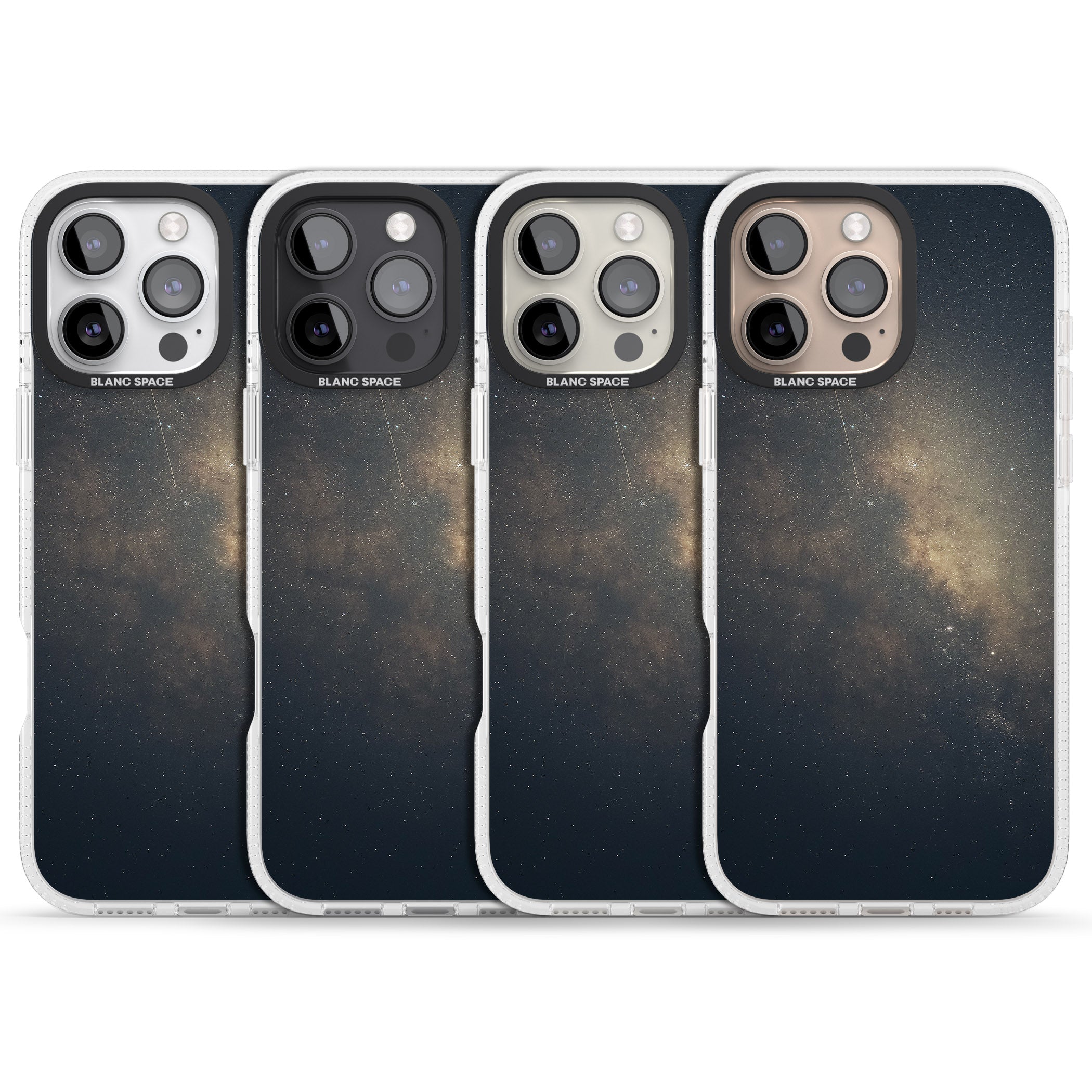 Night Sky Photograph iPhone 16 Pro Max / 16 Pro Clear Case Impact Air - Blanc Space