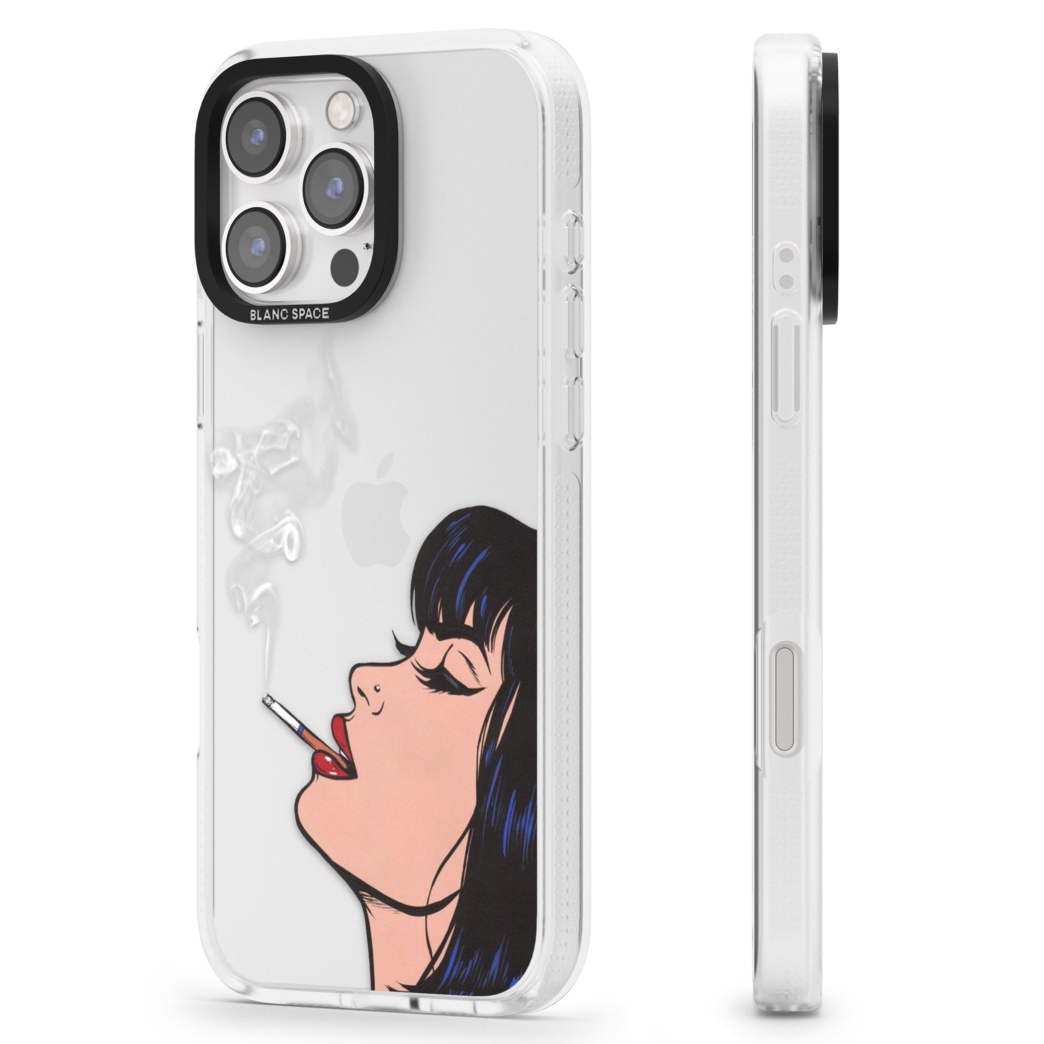 Stress Relief - Pop Art iPhone 16 Pro Max / 16 Pro Clear Case Impact Air - Blanc Space