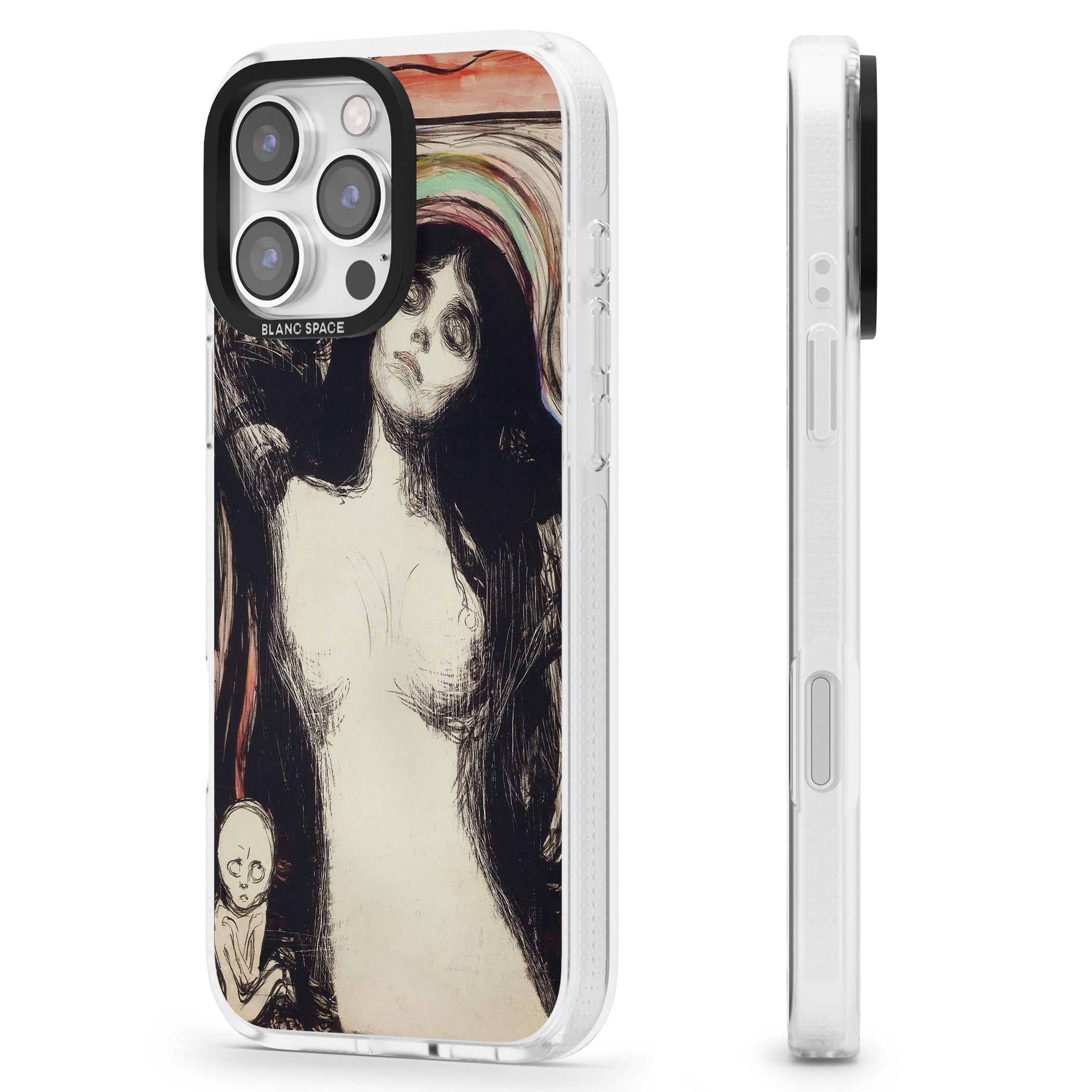 Madonna iPhone 16 Pro Max / 16 Pro Clear Case Impact Air - Blanc Space