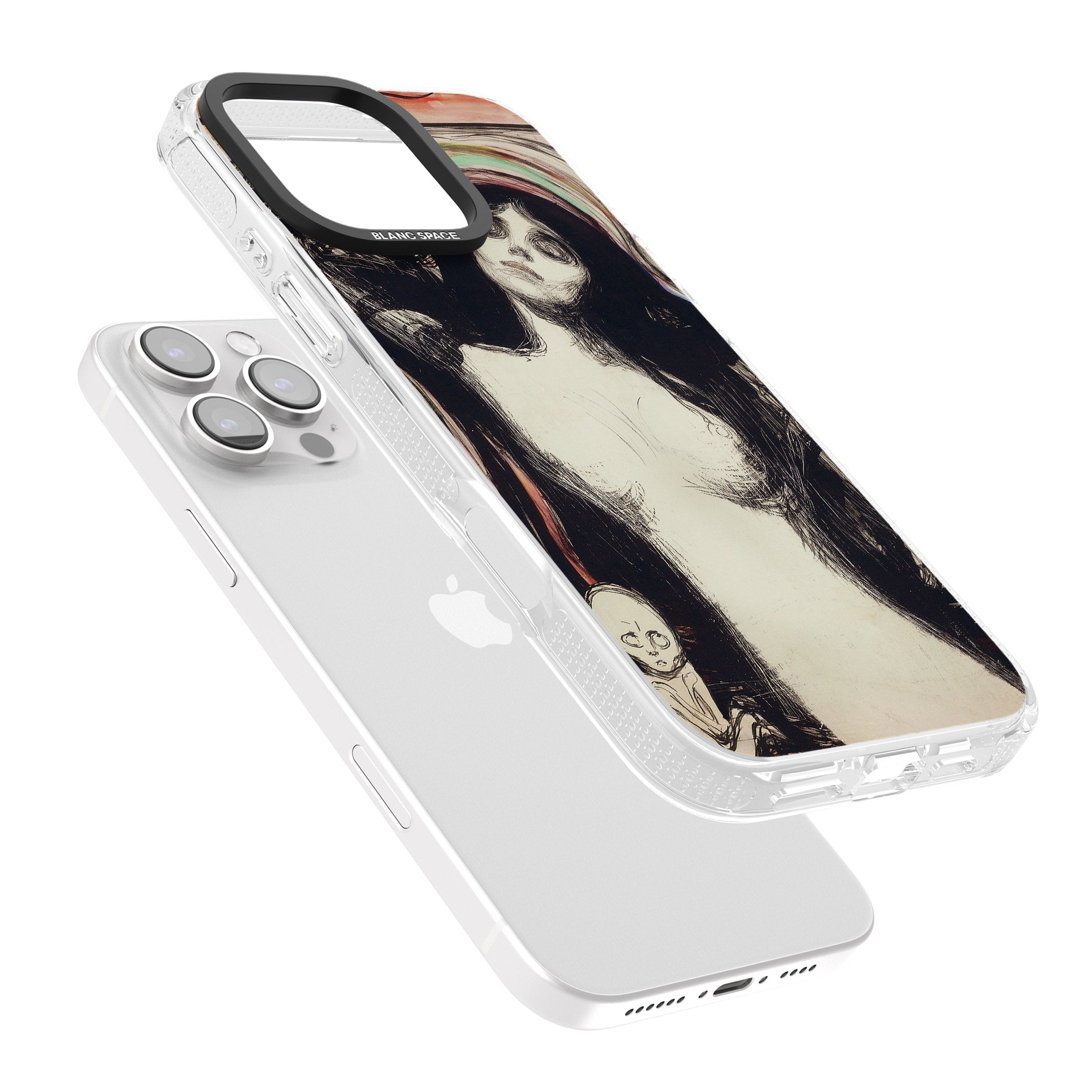 Madonna iPhone 16 Pro Max / 16 Pro Clear Case Impact Air - Blanc Space