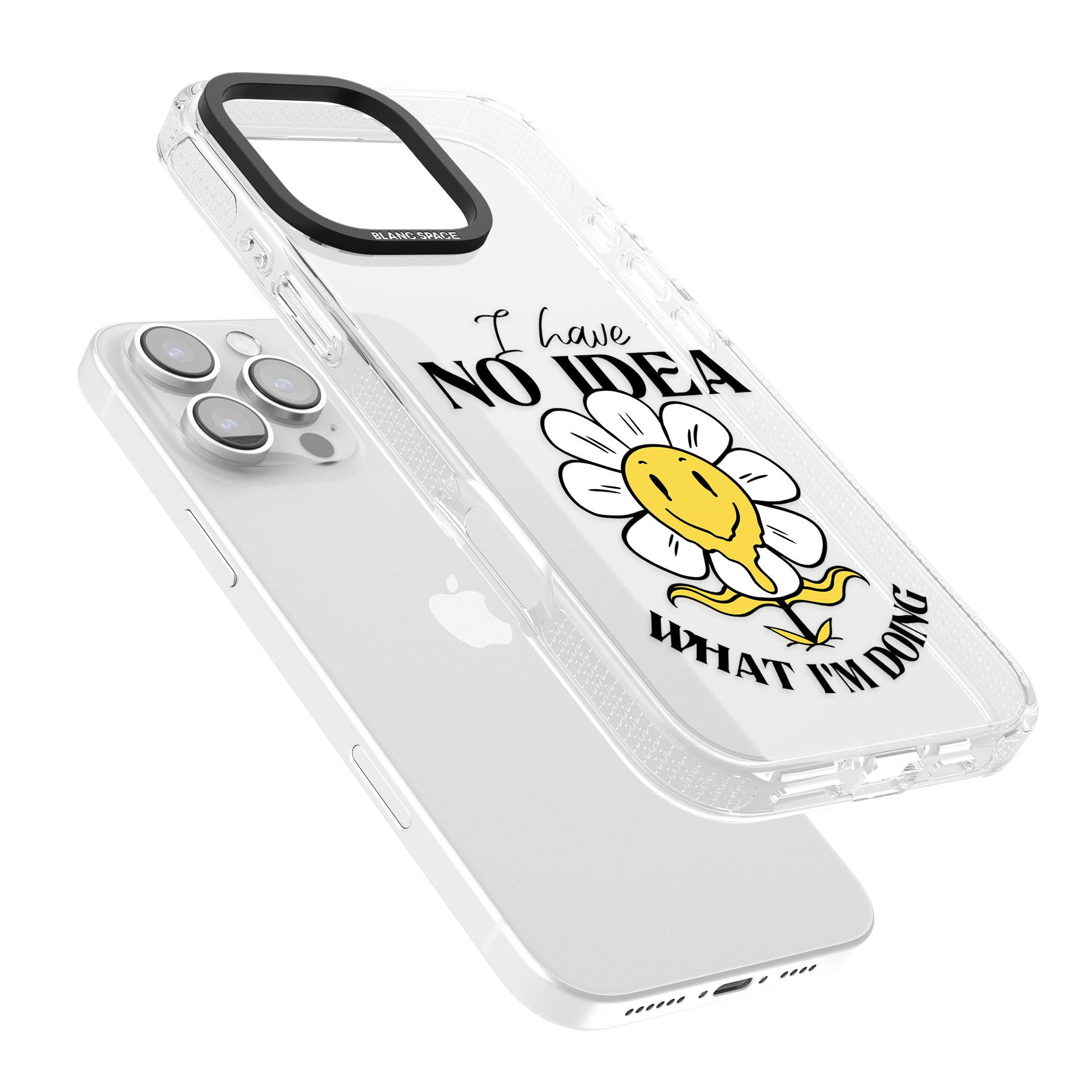 No Idea iPhone 16 Pro Max / 16 Pro Clear Case Impact Air - Blanc Space