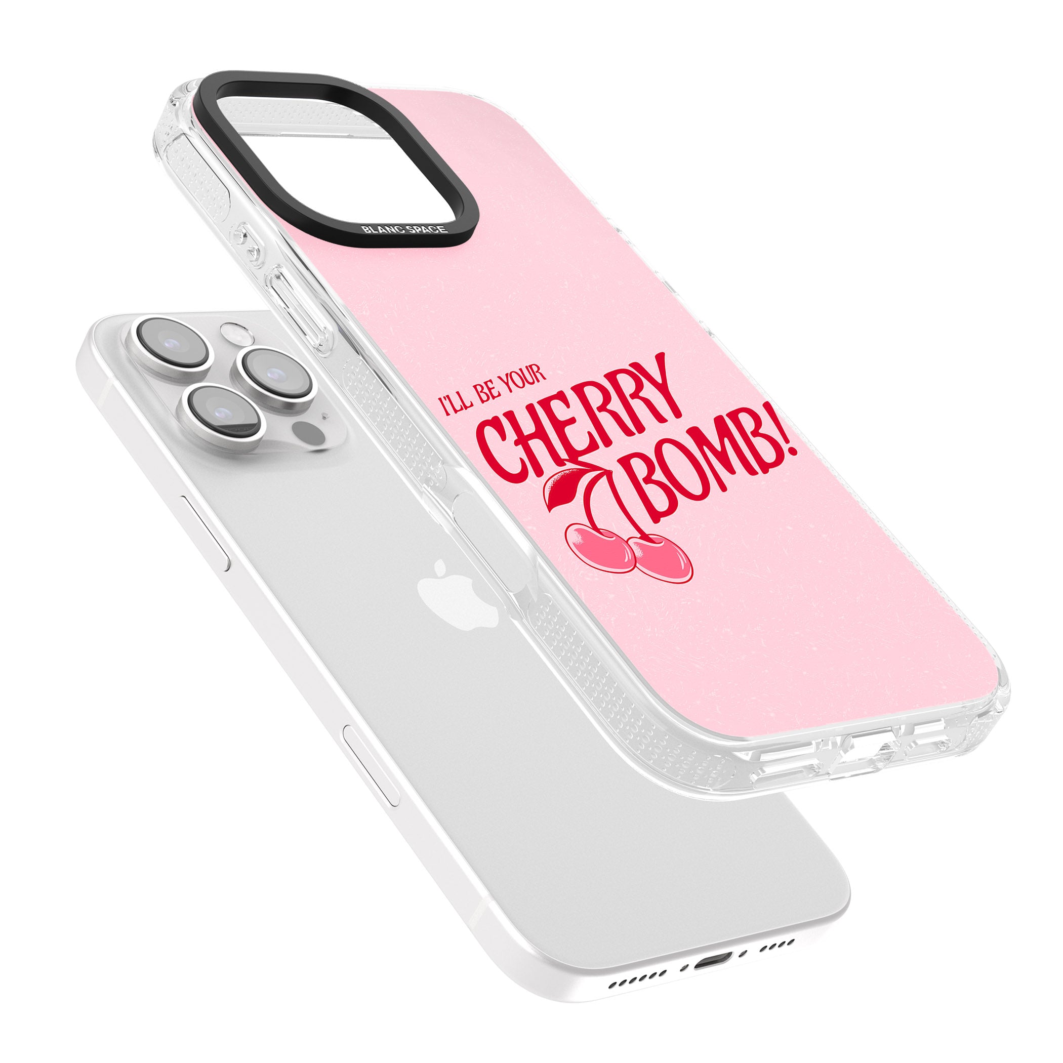 Your Cherry Bomb iPhone 16 Pro Max / 16 Pro Clear Case Impact Air - Blanc Space