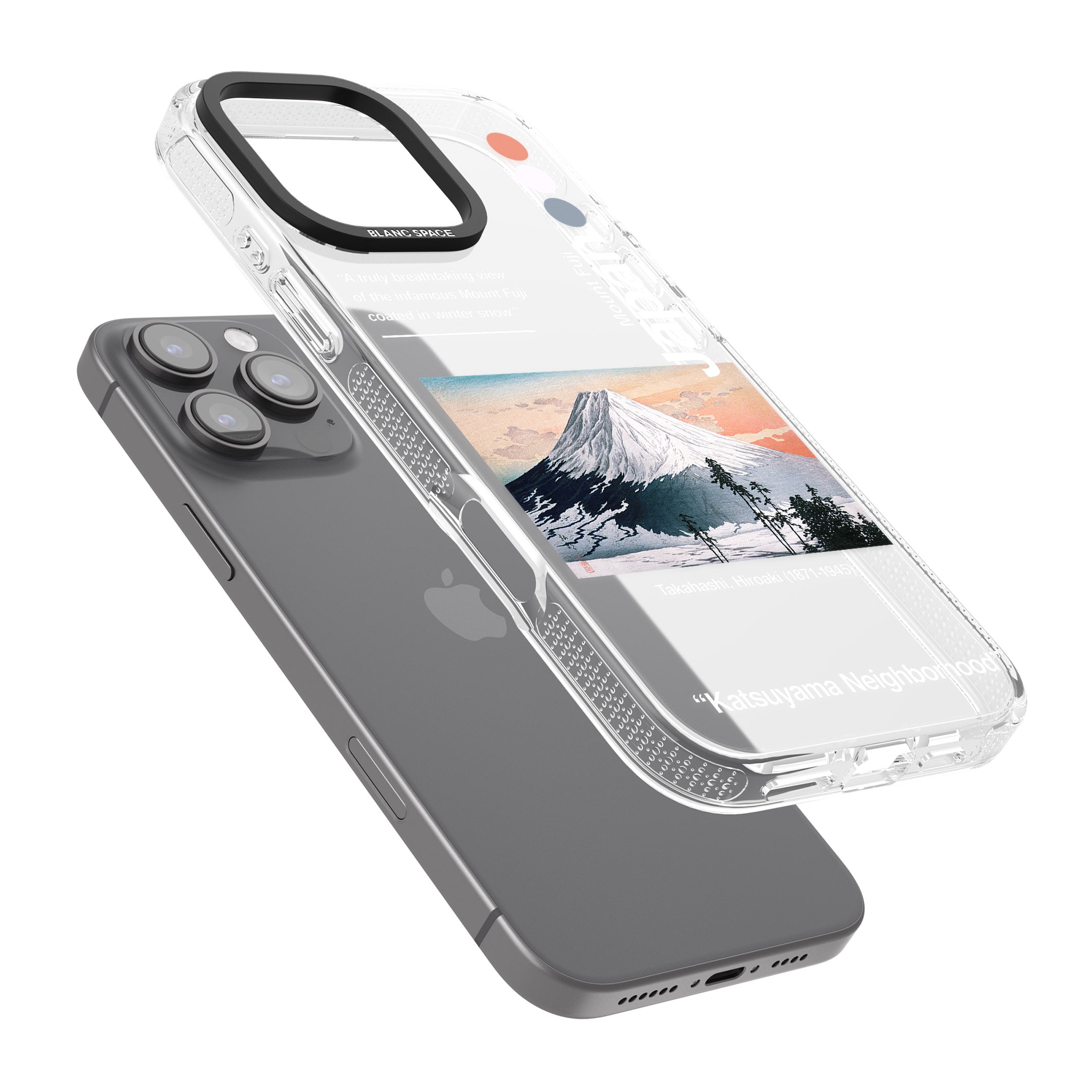 Katsuyama Neighborhood iPhone 16 Pro Max / 16 Pro Clear Case Impact Air - Blanc Space