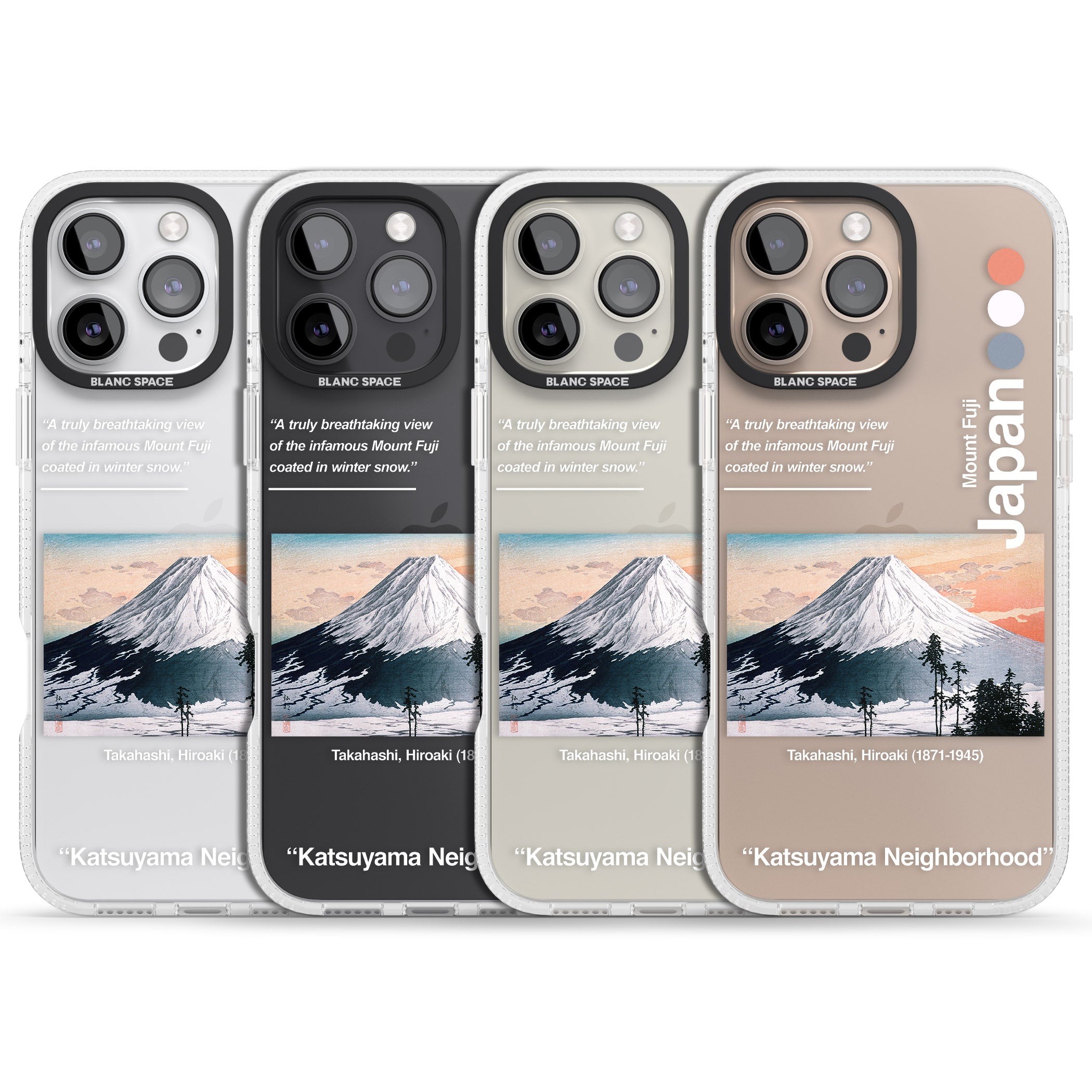 Katsuyama Neighborhood iPhone 16 Pro Max / 16 Pro Clear Case Impact Air - Blanc Space