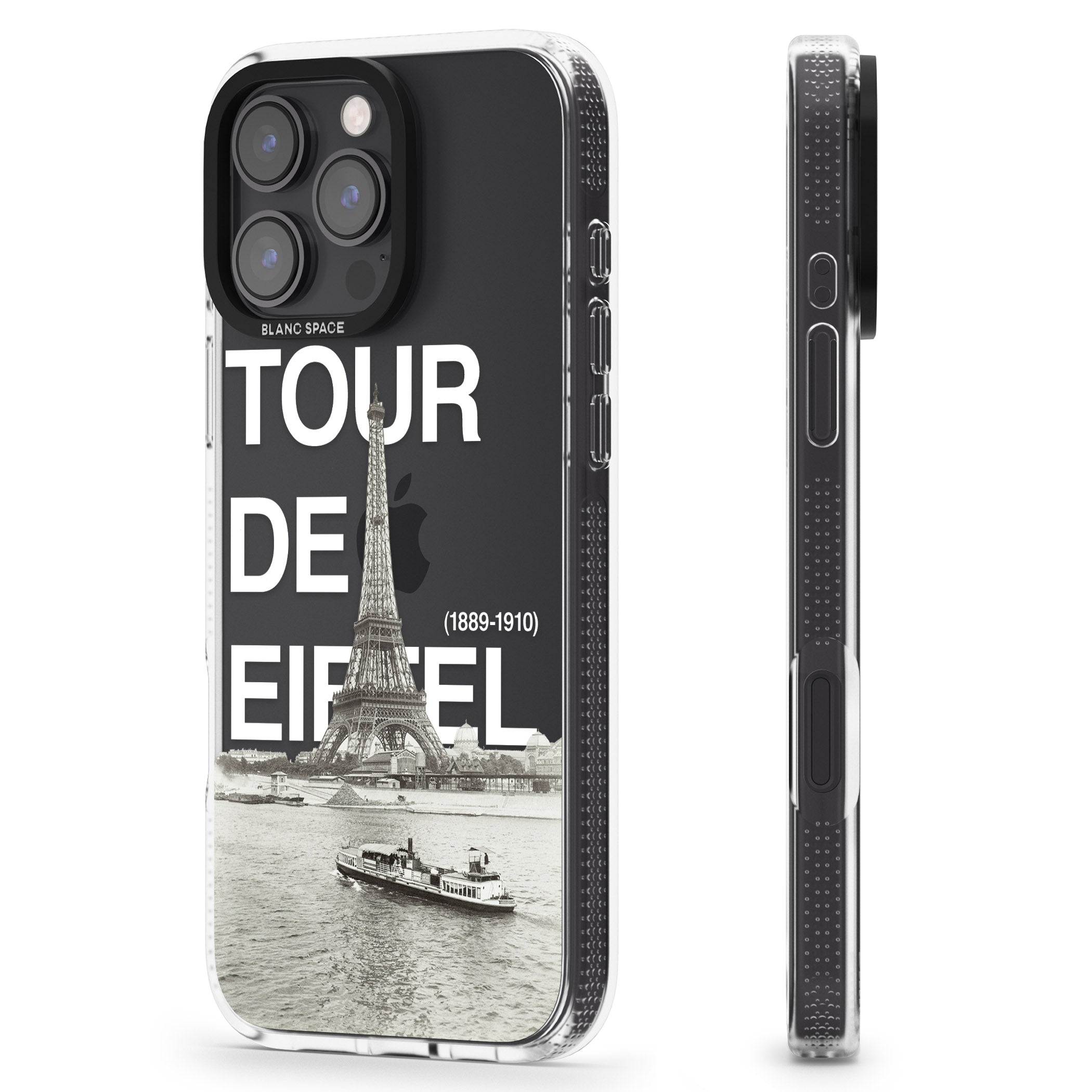 TOUR DE EIFFEL iPhone 16 Pro Max / 16 Pro Clear Case Impact Air - Blanc Space
