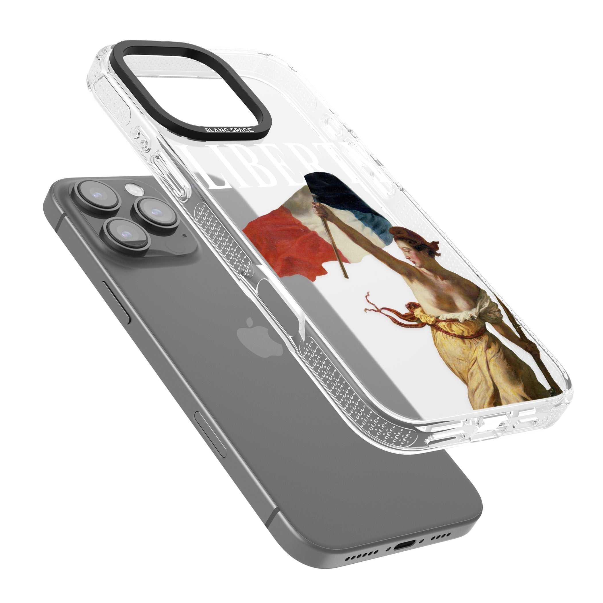 Liberty iPhone 16 Pro Max / 16 Pro Clear Case Impact Air - Blanc Space