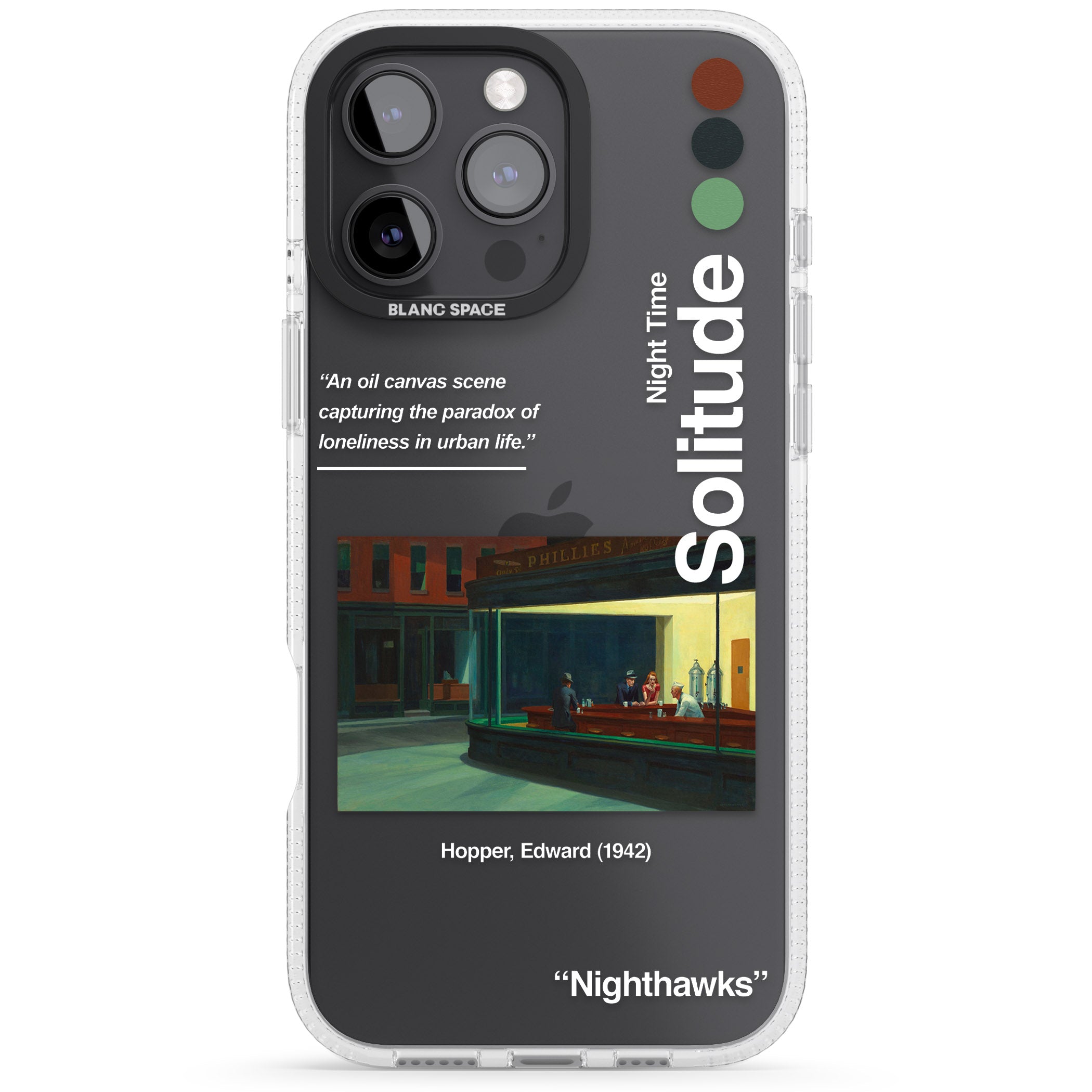 Nighthawks iPhone 16 Pro Max / 16 Pro Clear Case Impact Air - Blanc Space
