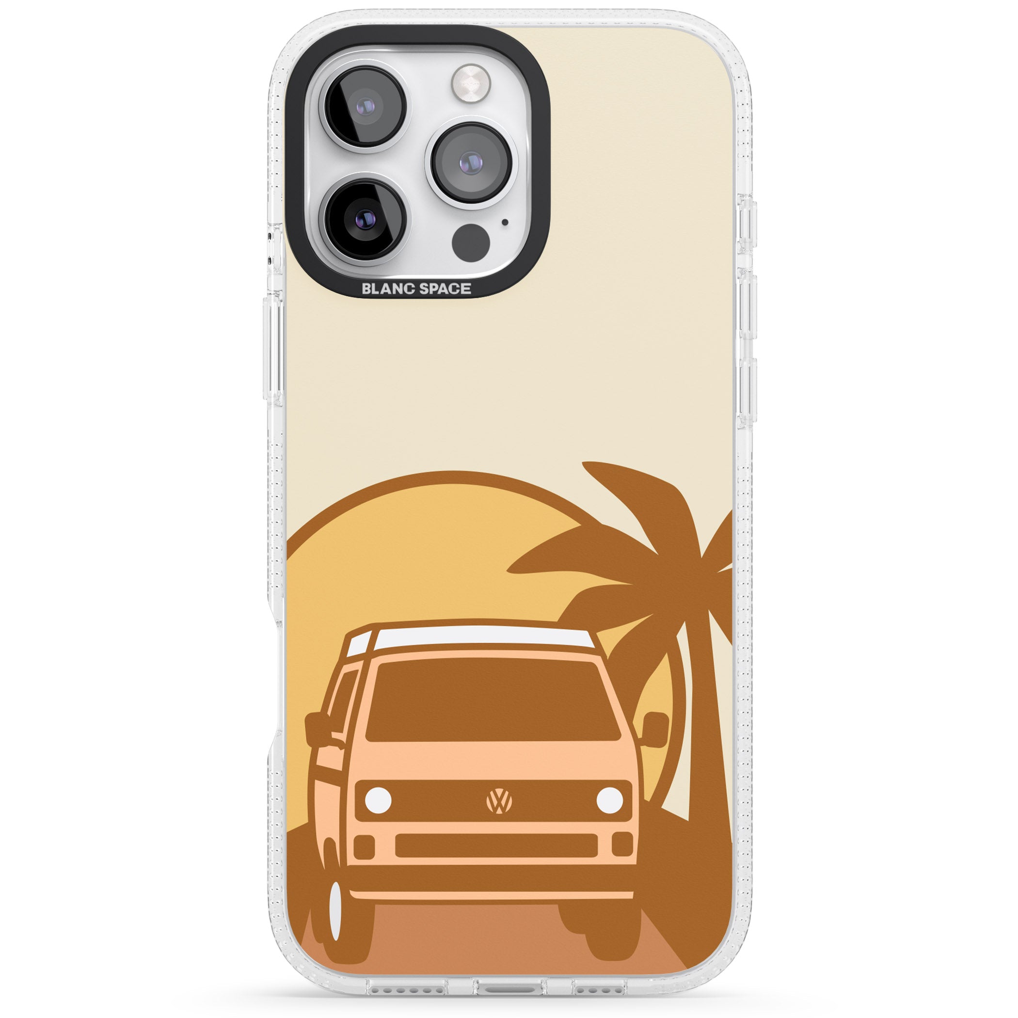 Camp Cruise iPhone 16 Pro Max / 16 Pro Clear Case Impact Air - Blanc Space