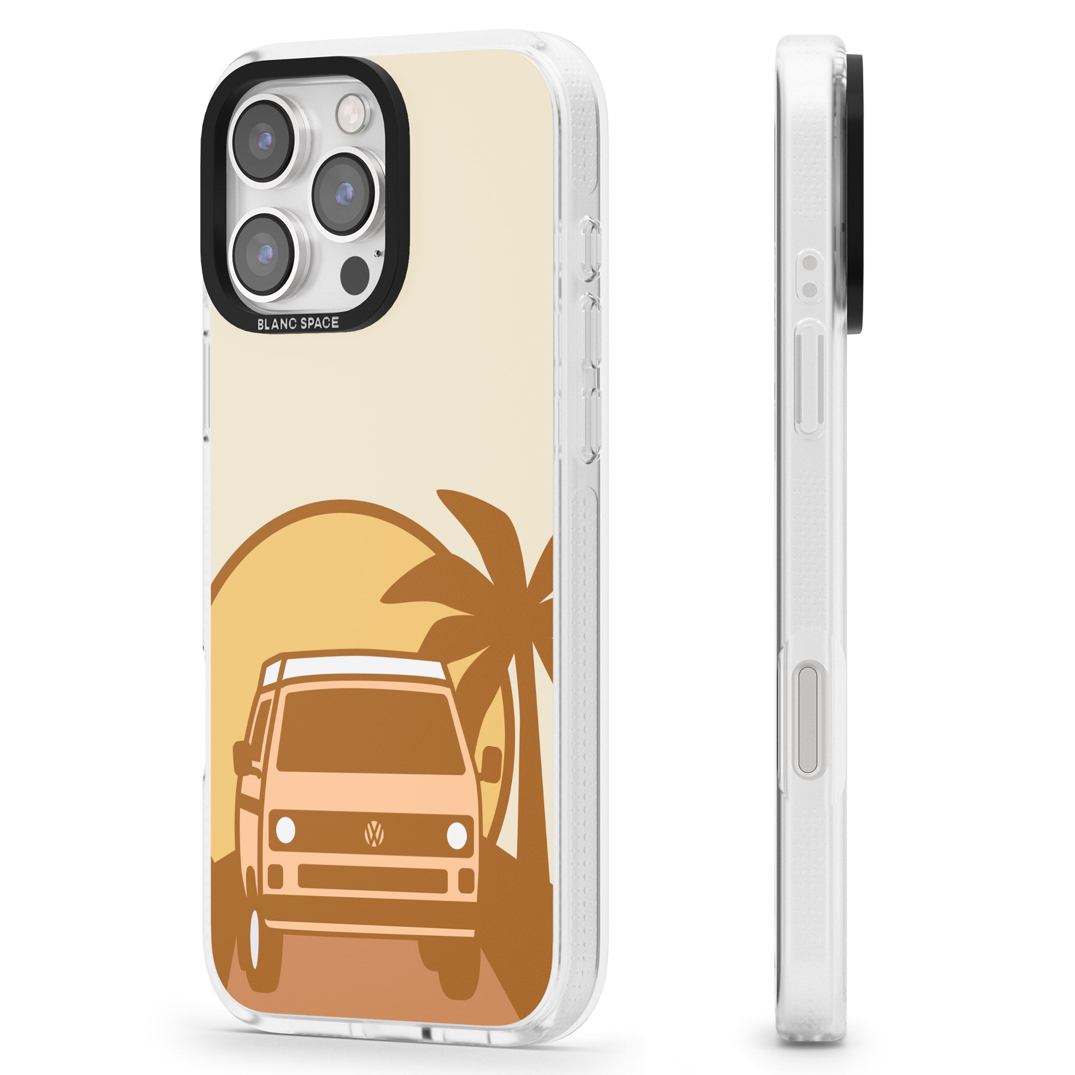 Camp Cruise iPhone 16 Pro Max / 16 Pro Clear Case Impact Air - Blanc Space