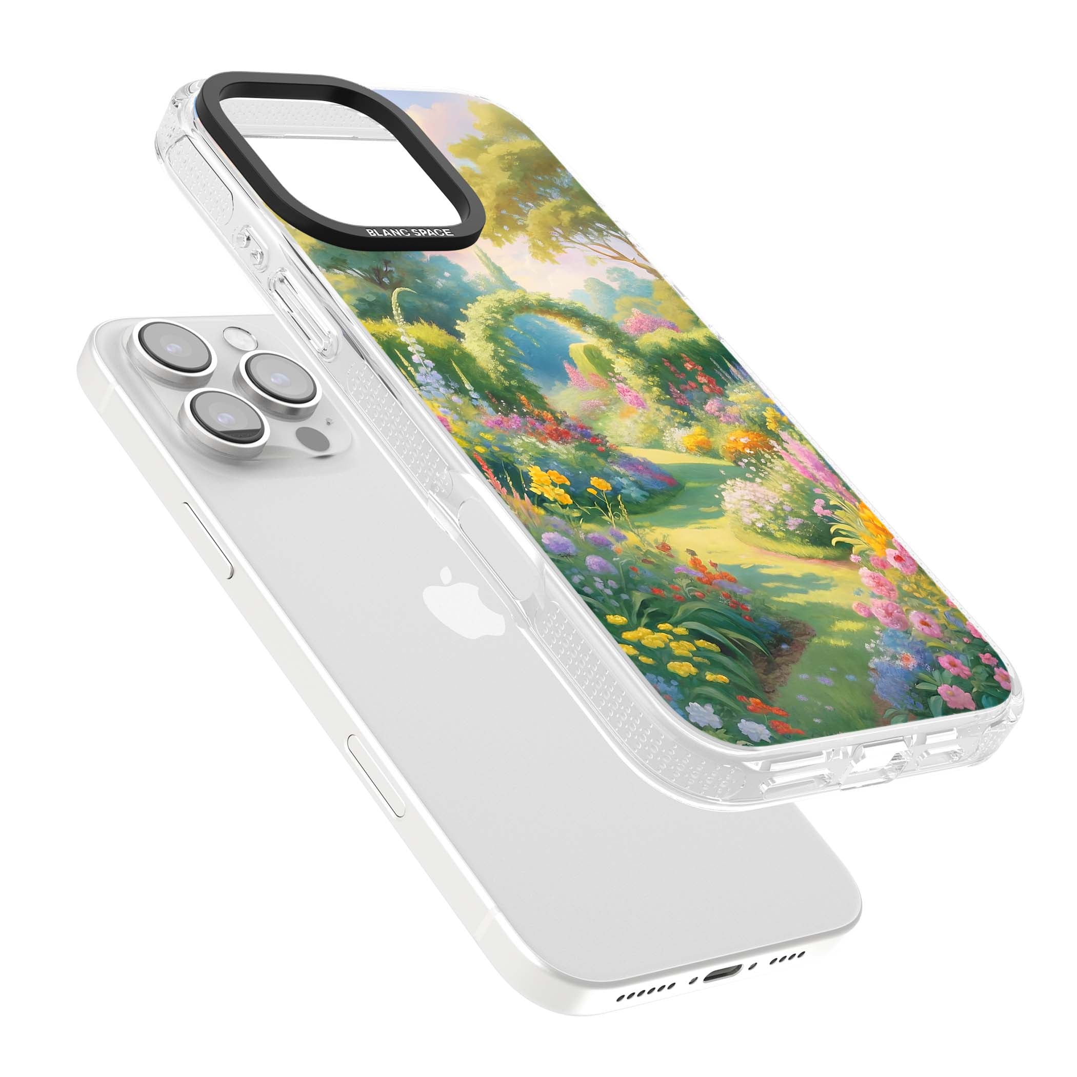 The Painter's Garden floral iPhone case | Clear Case Impact Air case for iPhone 16 Pro, iPhone 16 Pro Max