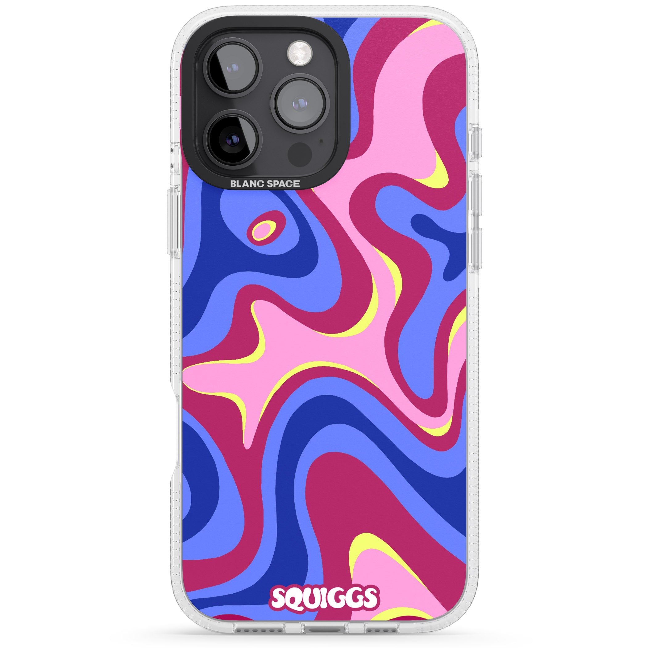 Blue Lava iPhone 16 Pro Max / 16 Pro Clear Case Impact Air - Blanc Space