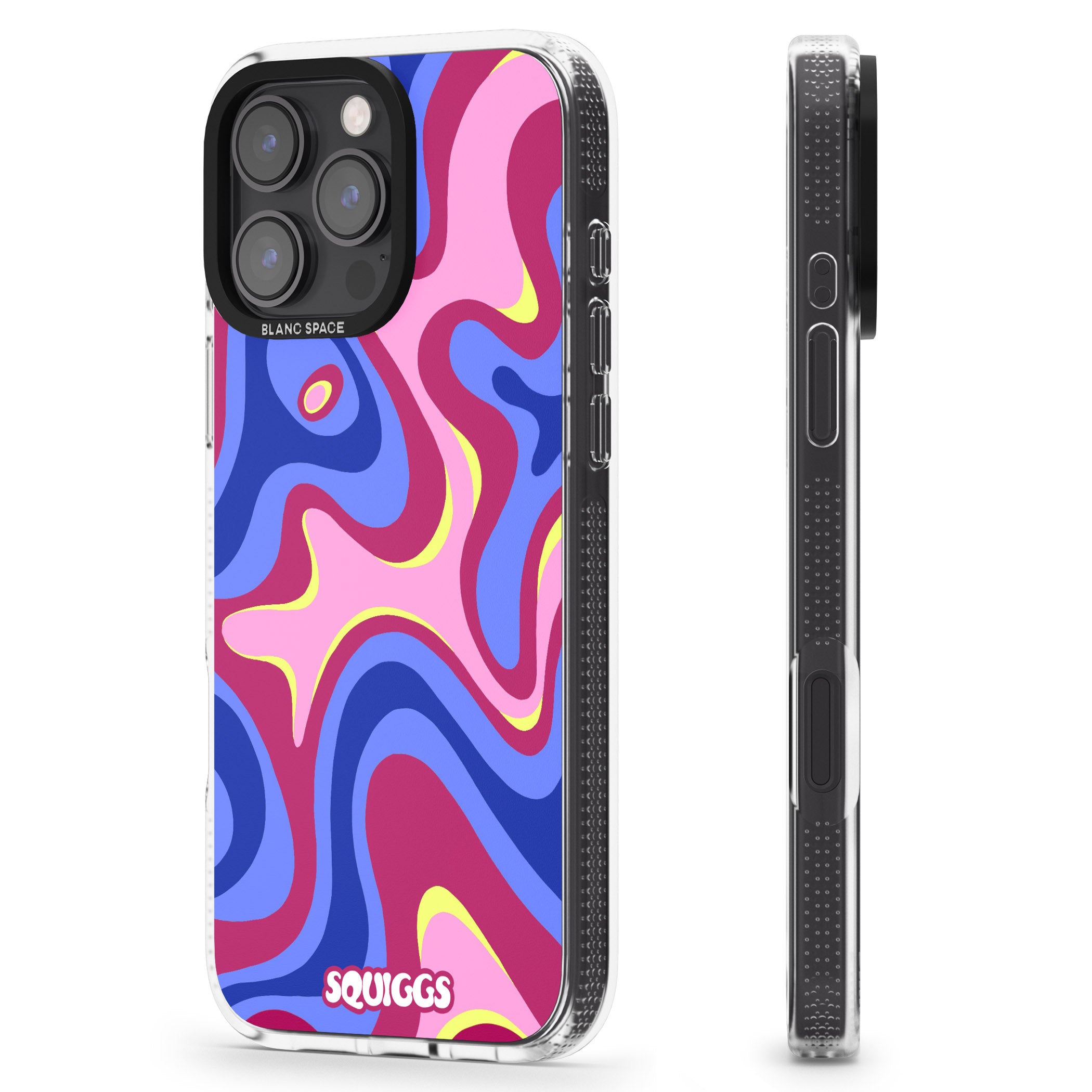 Blue Lava iPhone 16 Pro Max / 16 Pro Clear Case Impact Air - Blanc Space