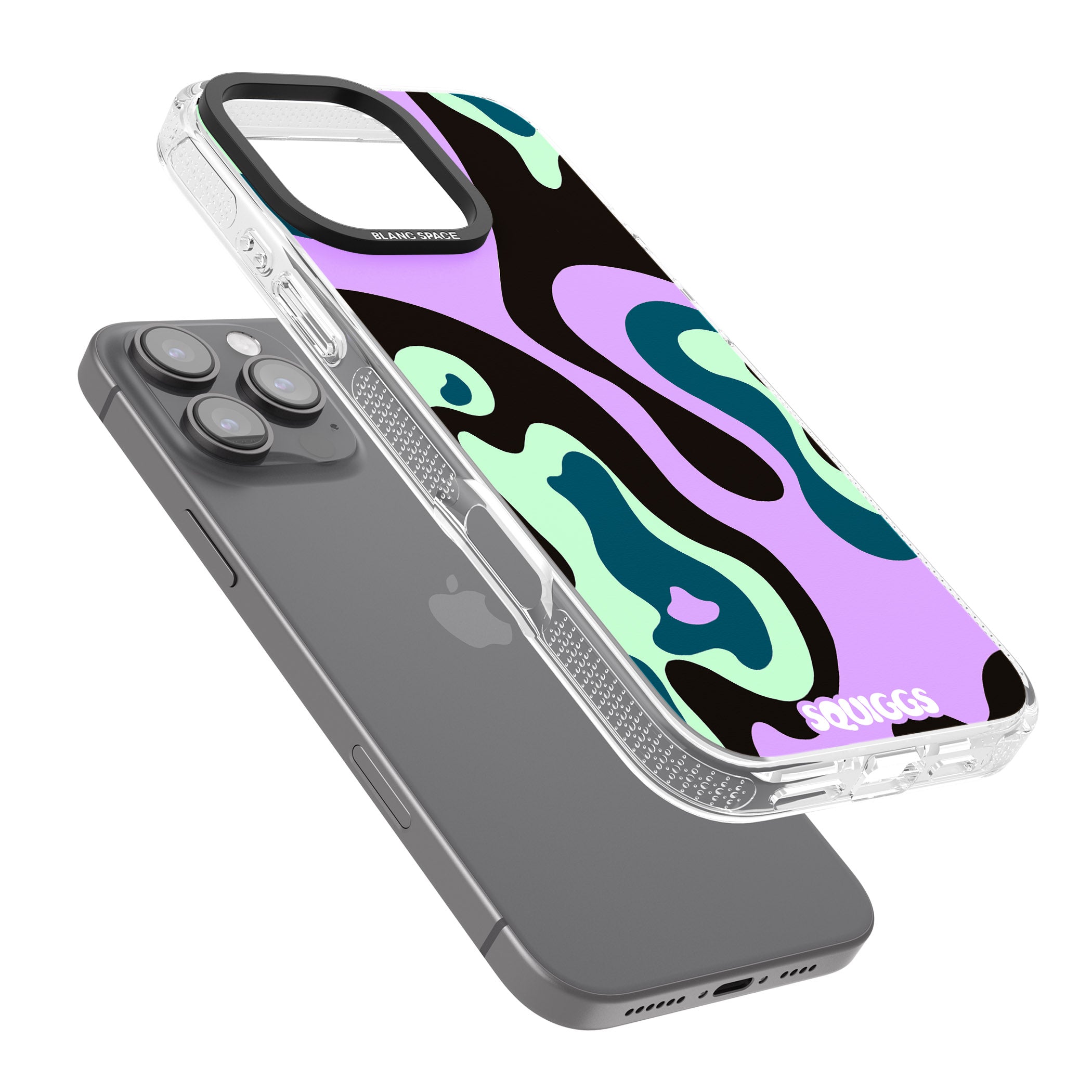 Purple River iPhone 16 Pro Max / 16 Pro Clear Case Impact Air - Blanc Space