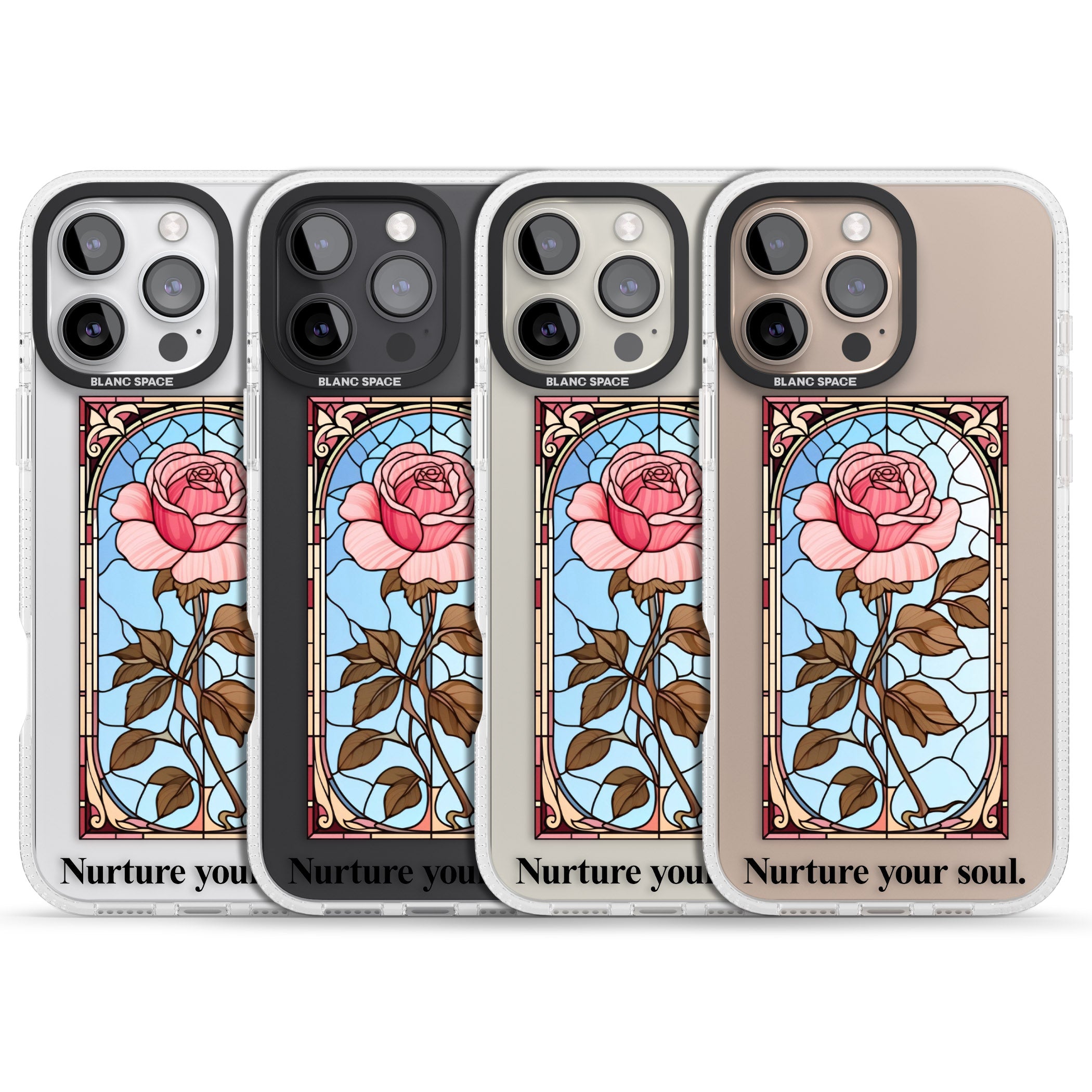 Nurture your soul iPhone 16 Pro Max / 16 Pro Clear Case Impact Air - Blanc Space