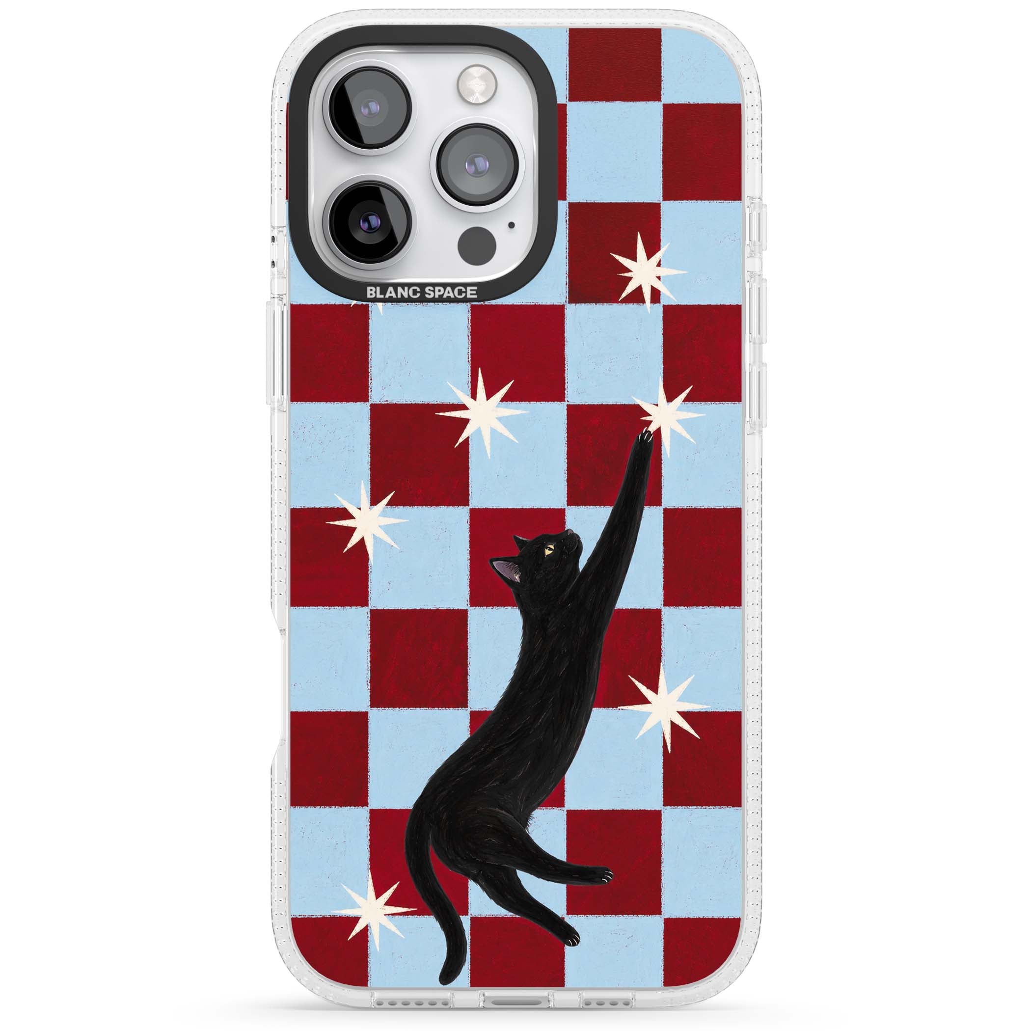 Starlit Kitty animals iPhone case | Clear Case Impact Air case for iPhone 16 Pro, iPhone 16 Pro Max