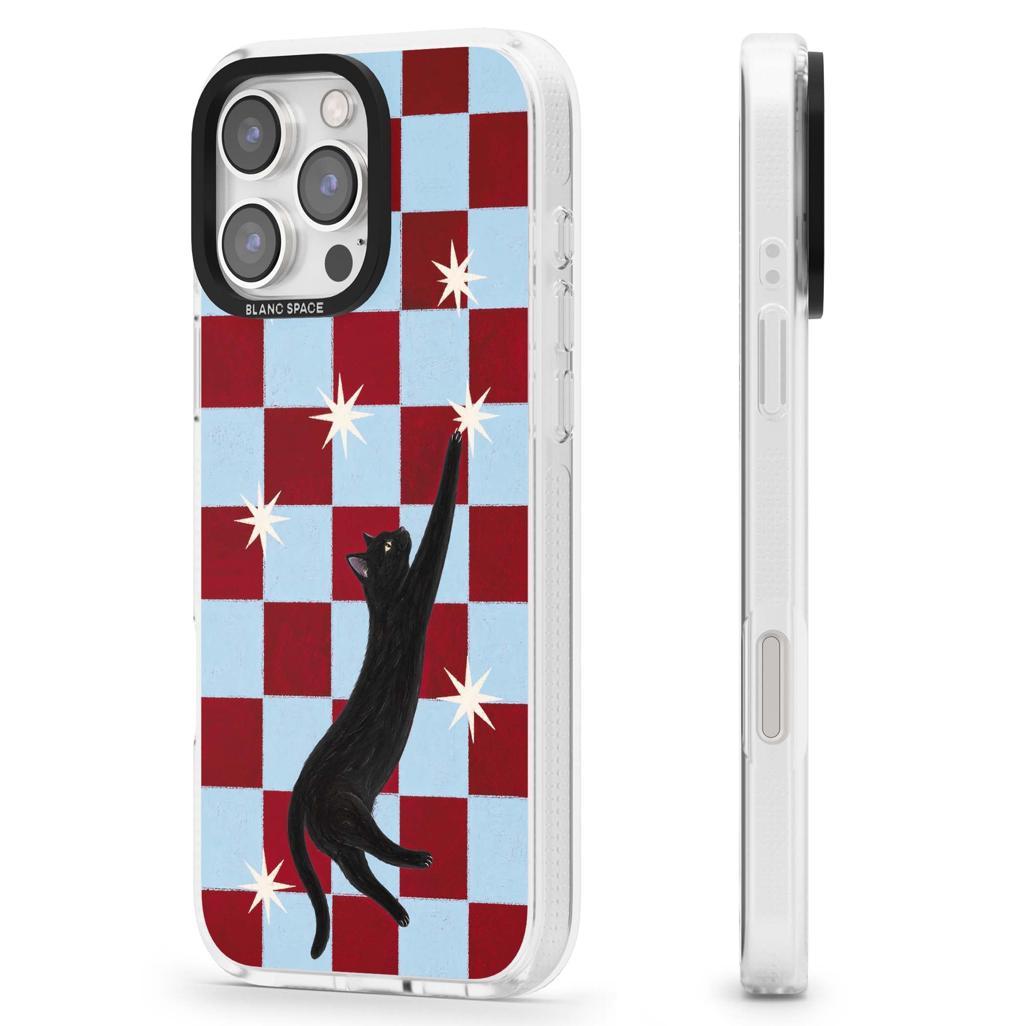 Starlit Kitty animals iPhone case | Clear Case Impact Air case for iPhone 16 Pro, iPhone 16 Pro Max