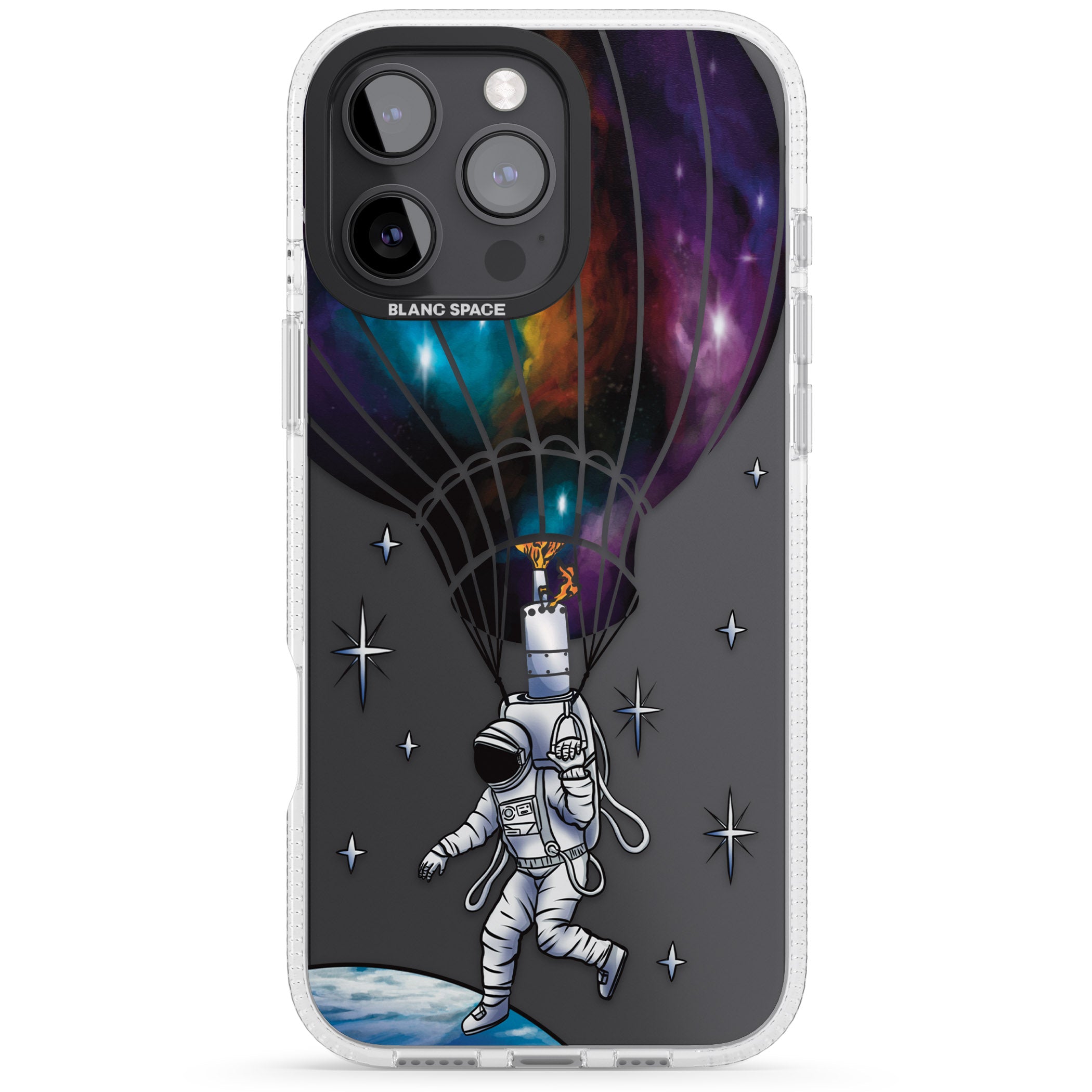 Solo Odyssey iPhone 16 Pro Max / 16 Pro Clear Case Impact Air - Blanc Space