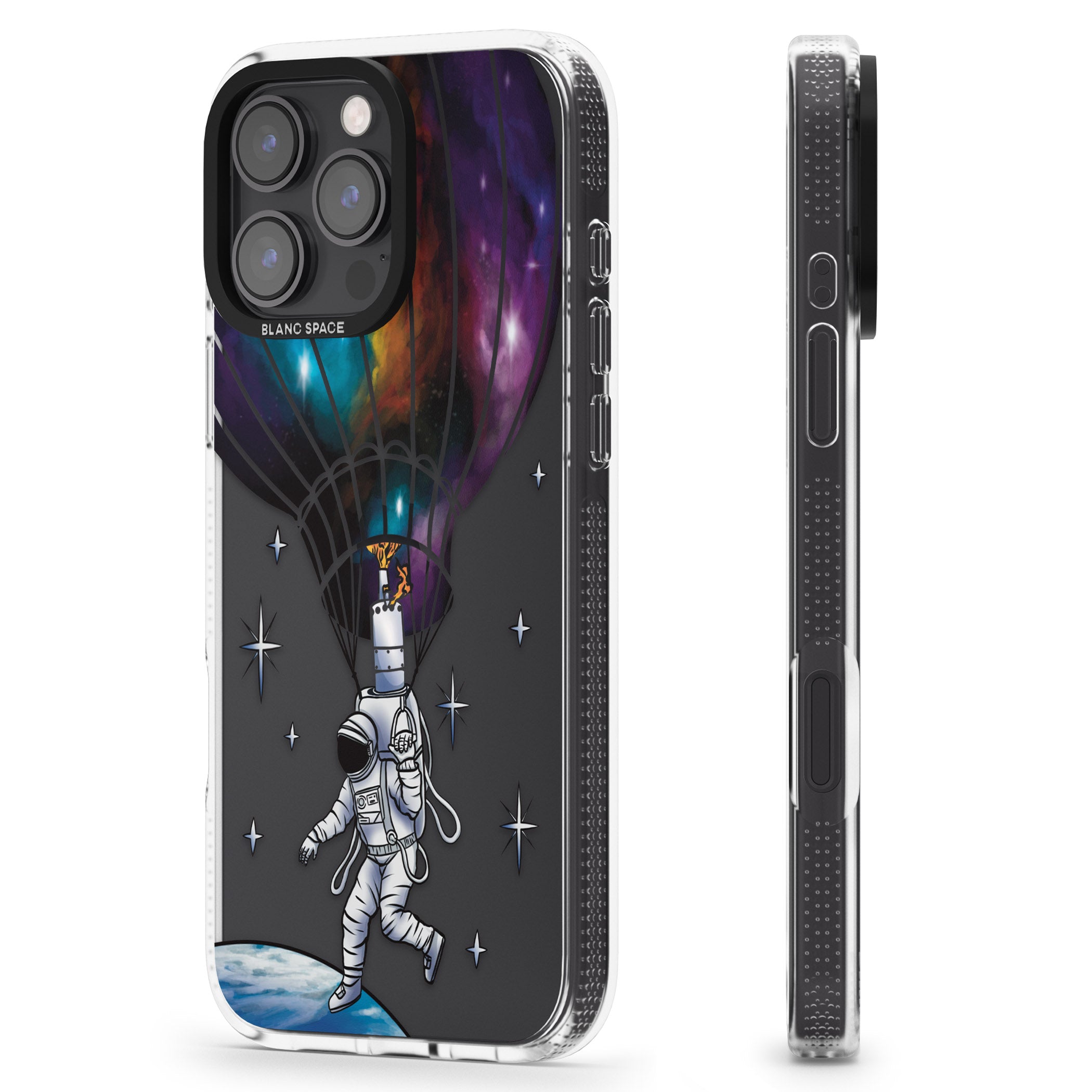 Solo Odyssey iPhone 16 Pro Max / 16 Pro Clear Case Impact Air - Blanc Space