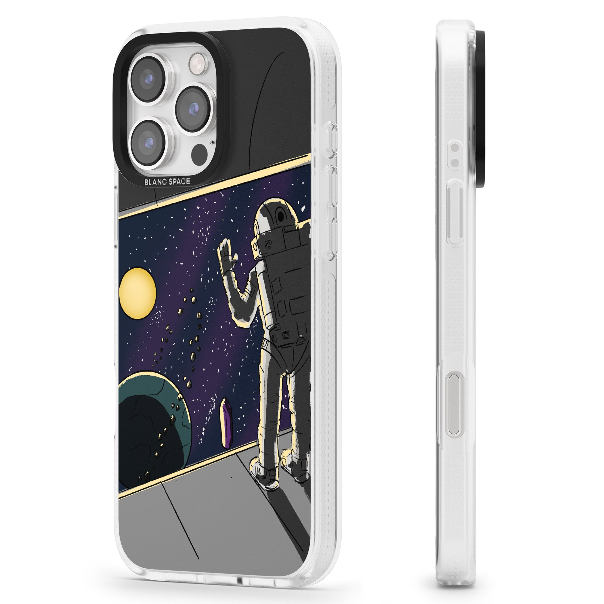 Home iPhone 16 Pro Max / 16 Pro Clear Case Impact Air - Blanc Space