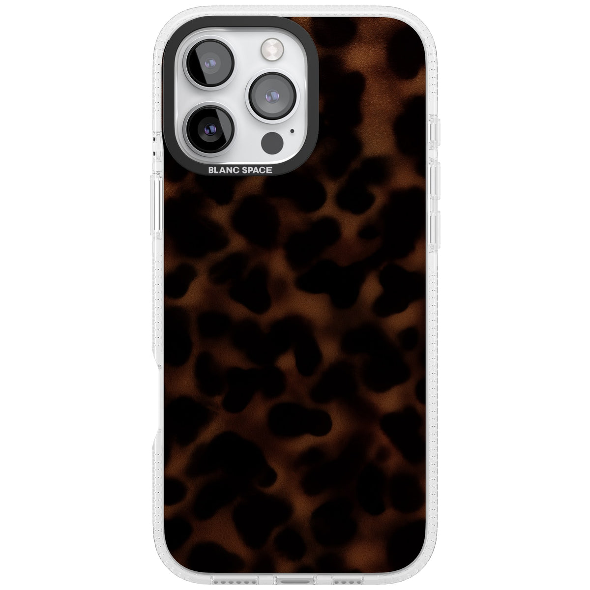 Dark Tortoise Shell old money iPhone case featuring a dark tortoiseshell pattern with amber and black animal print tones iPhone 16 Pro Max Impact Air Phone Case front
