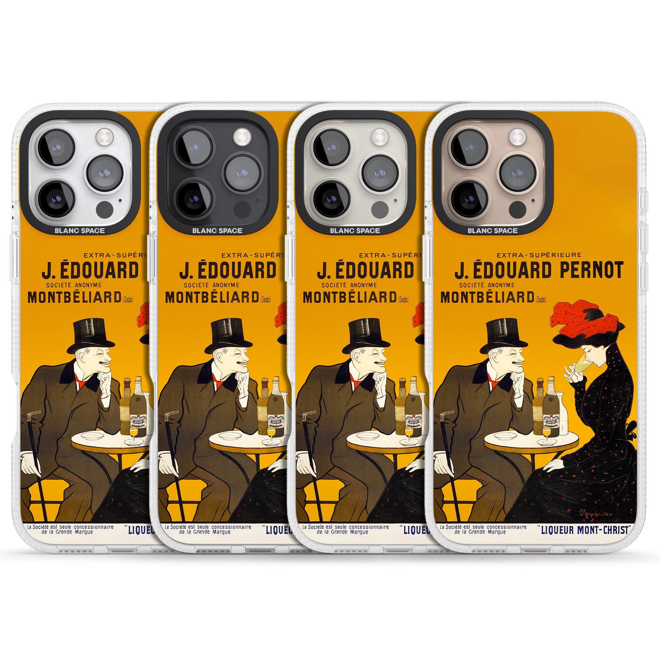 Absinthe, J.Edouard Pernot Poster iPhone 16 Pro Max / 16 Pro Clear Case Impact Air - Blanc Space