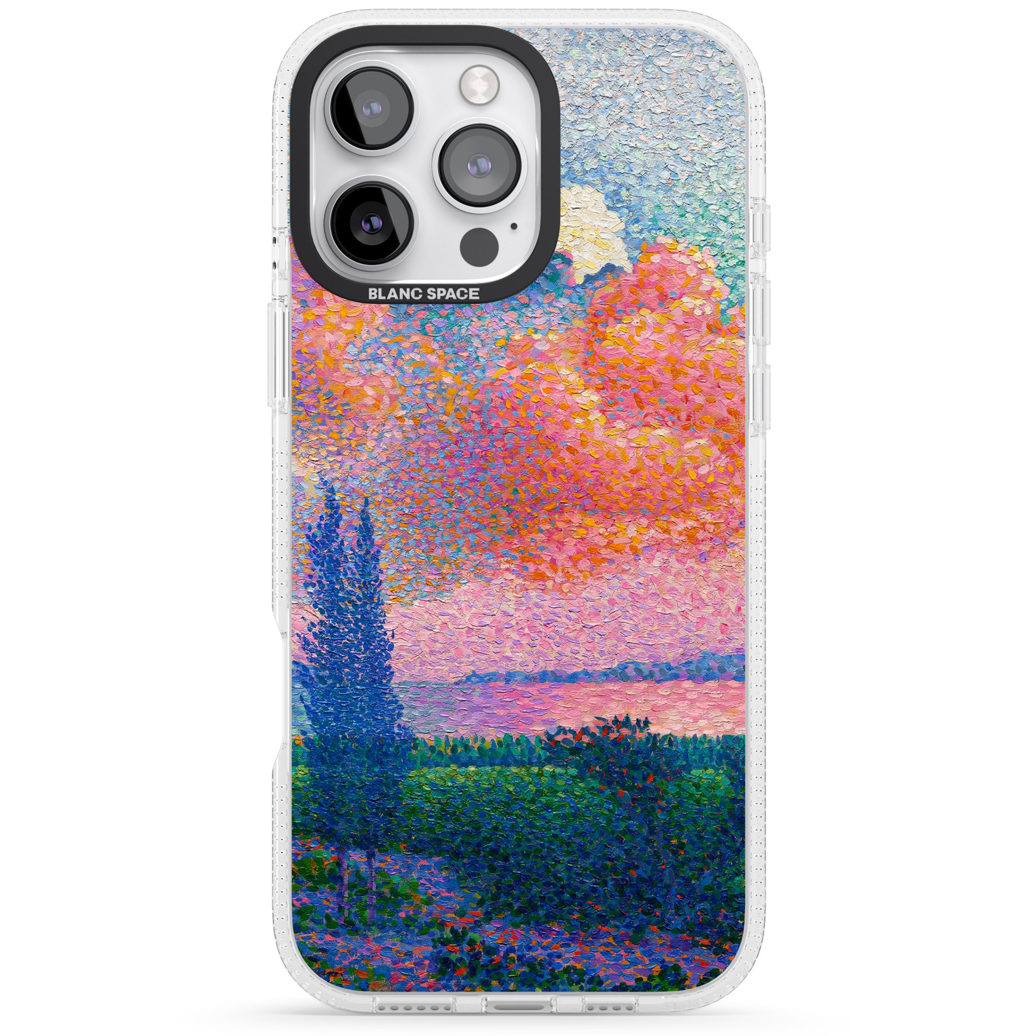 Spring's Garden iPhone 16 Pro Max / 16 Pro Clear Case Impact Air - Blanc Space