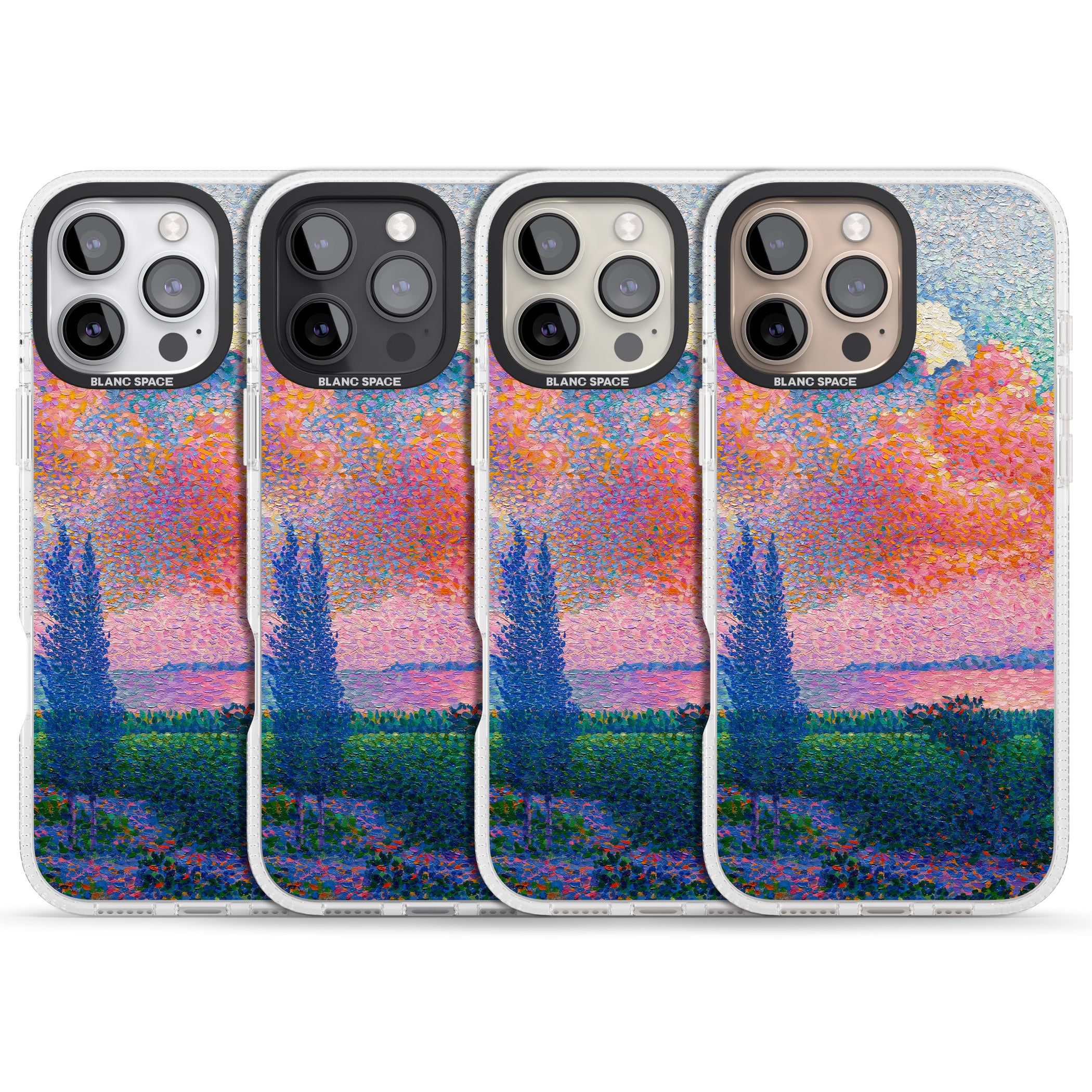 Spring's Garden iPhone 16 Pro Max / 16 Pro Clear Case Impact Air - Blanc Space