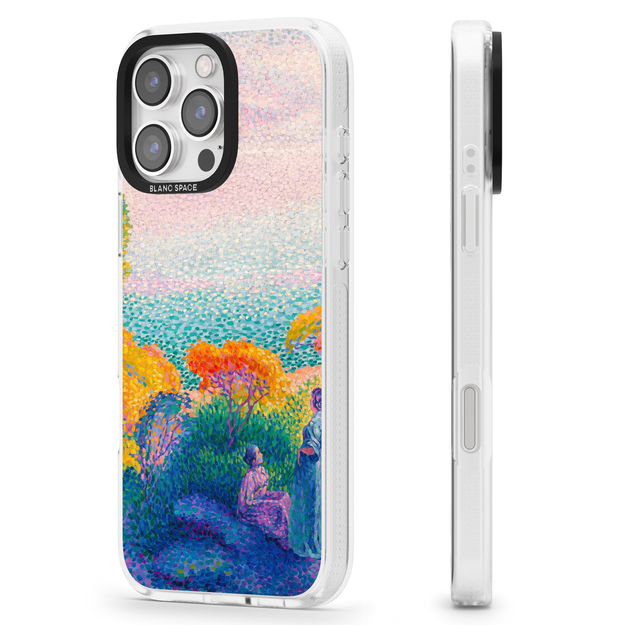 Meadow Lake iPhone 16 Pro Max / 16 Pro Clear Case Impact Air - Blanc Space