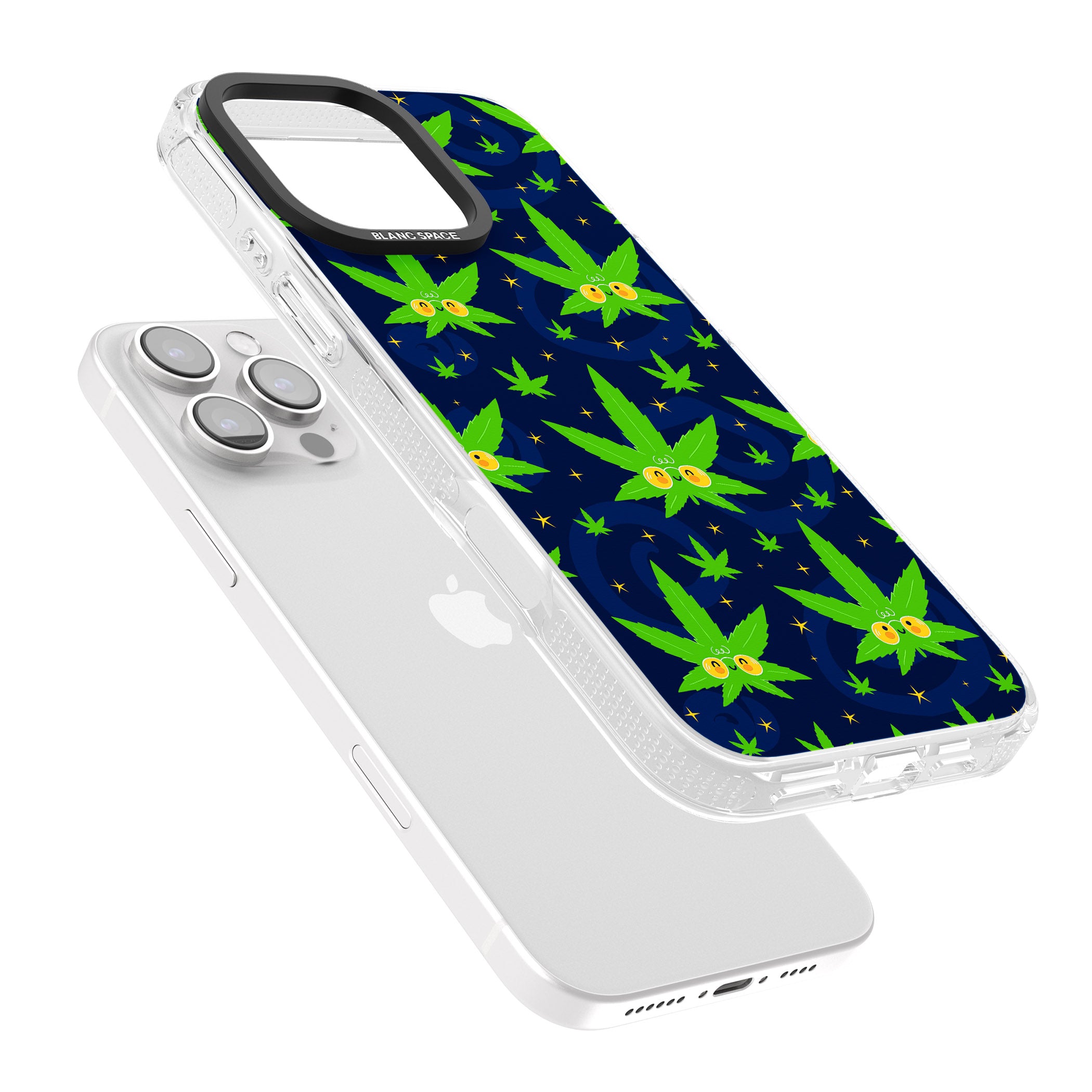 High AF iPhone 16 Pro Max / 16 Pro Clear Case Impact Air - Blanc Space