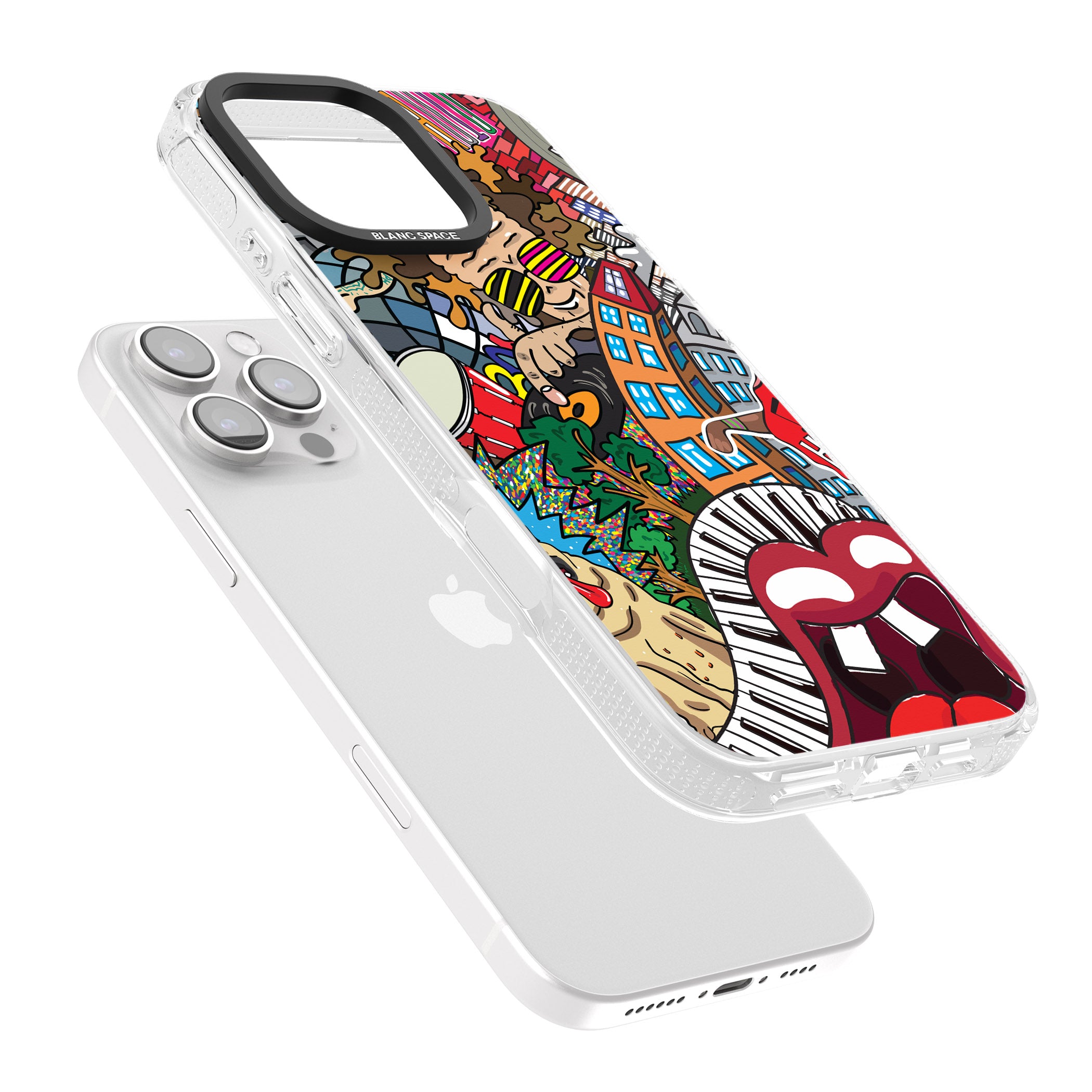 Noise Complaint iPhone 16 Pro Max / 16 Pro Clear Case Impact Air - Blanc Space