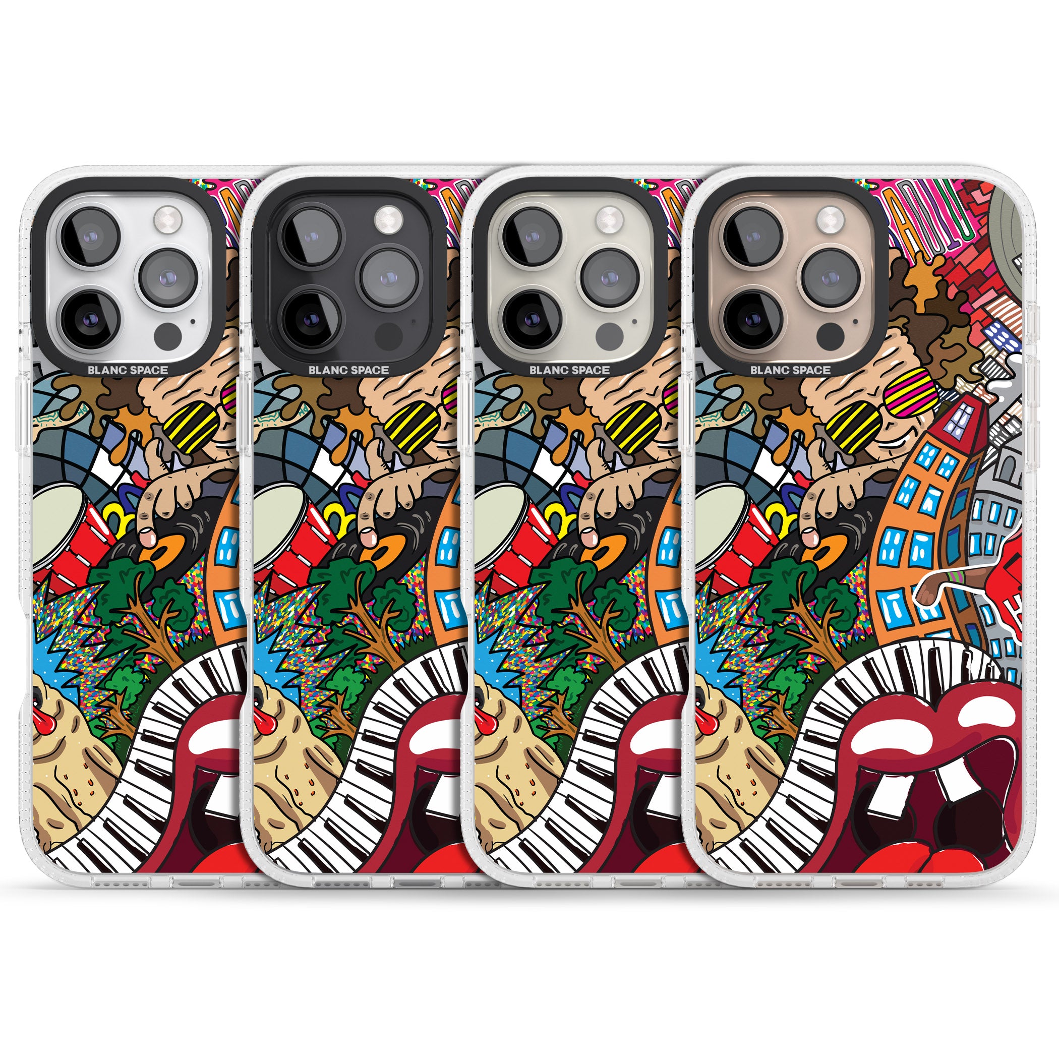 Noise Complaint iPhone 16 Pro Max / 16 Pro Clear Case Impact Air - Blanc Space