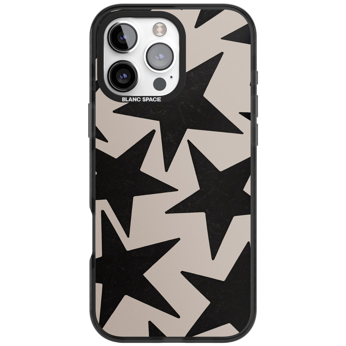 Black Superstars iPhone 16 Pro Max Impact Black Phone Case front