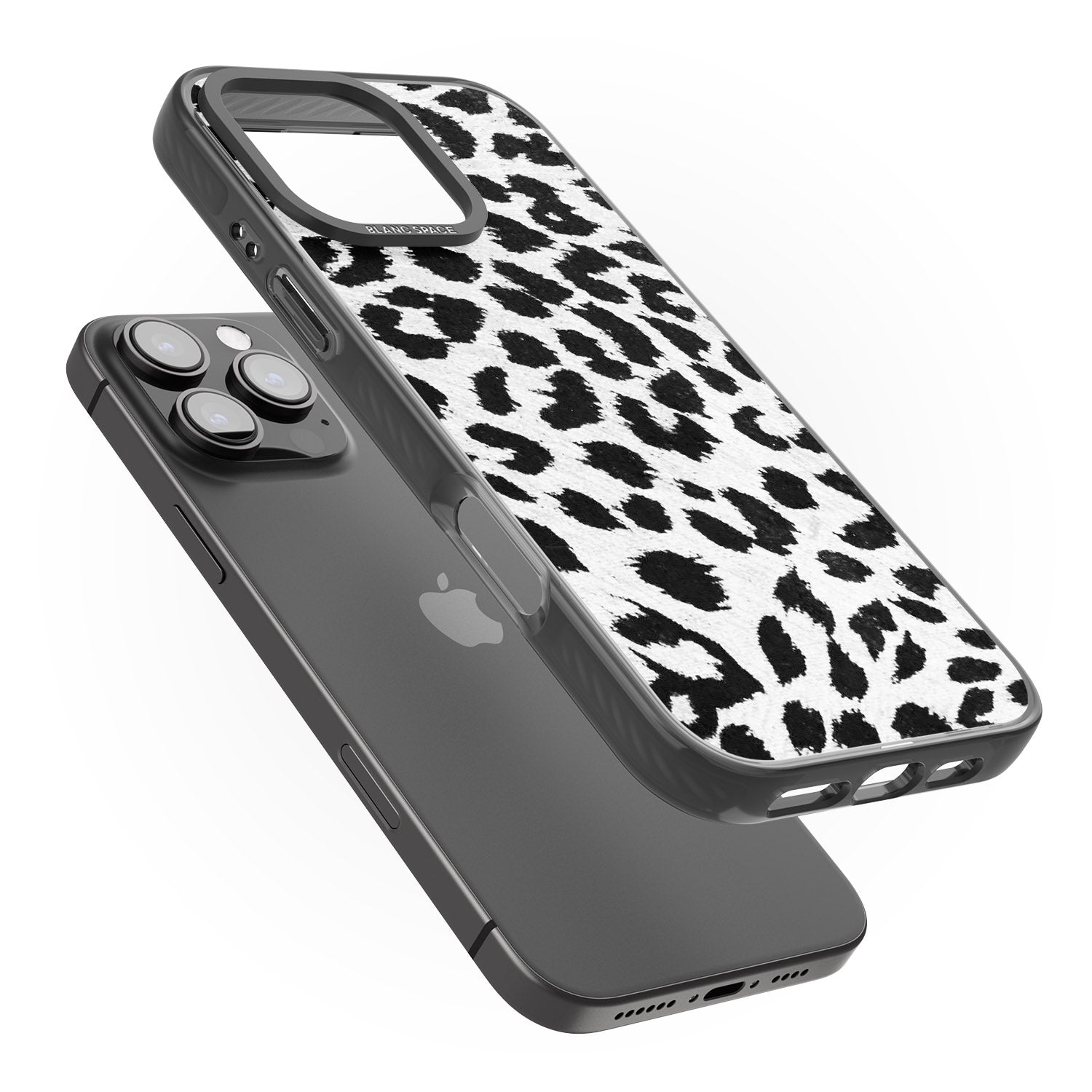 iPhone 16 Pro Max Rar Leopard Print White Black Impact Phone Case