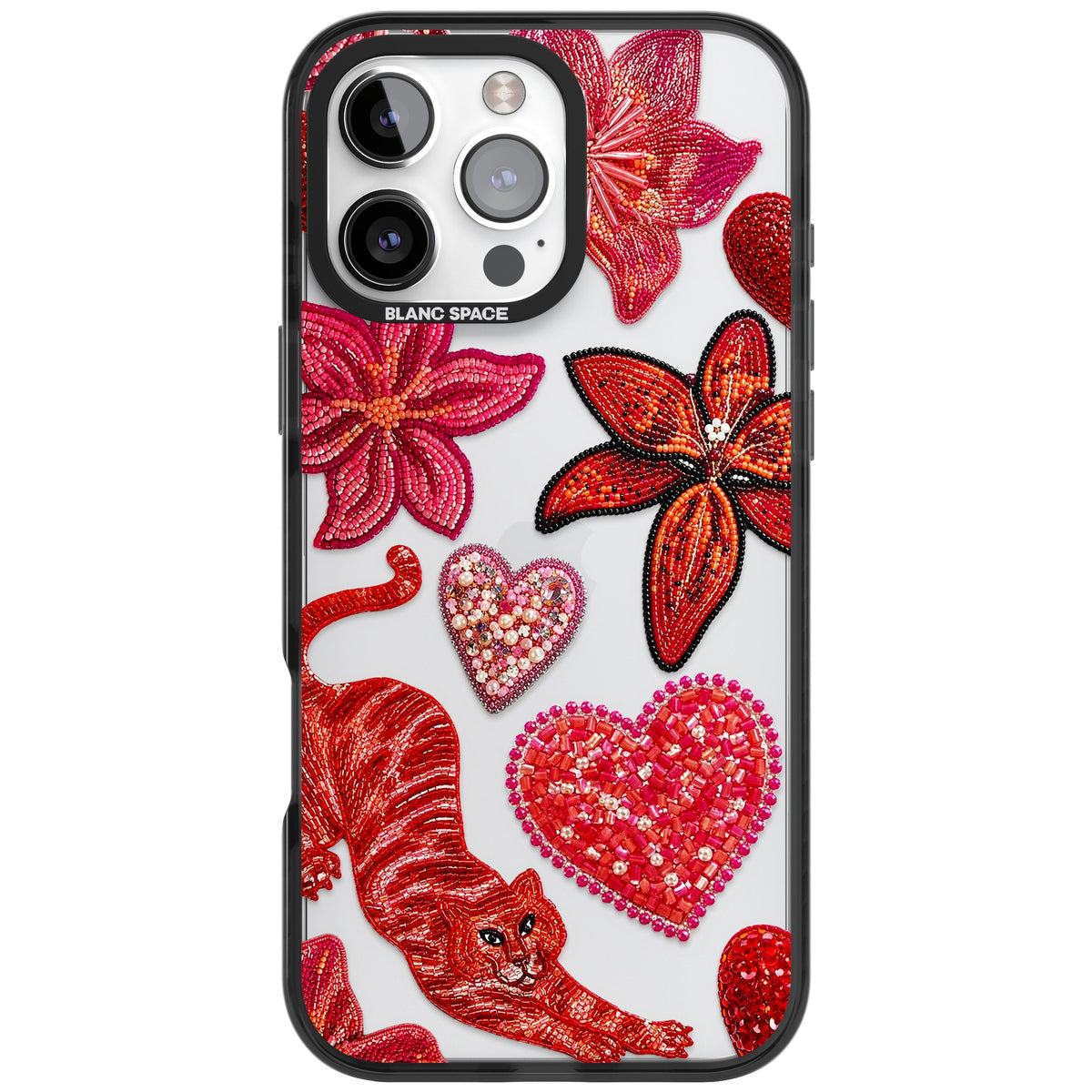 Beaded Boho iPhone 16 Pro Max Impact Black Phone Case front