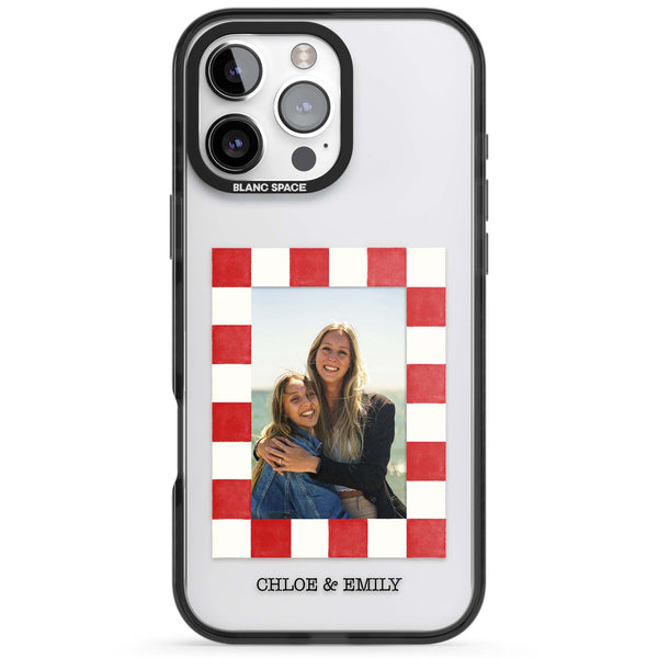 Personalised Red Check Photo