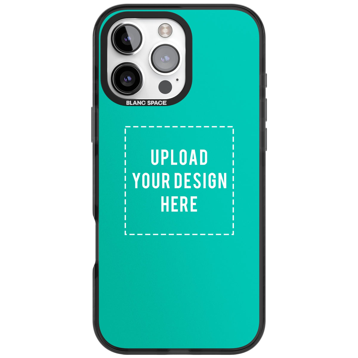 Personalised Your Own Design iPhone 16 Pro Max Impact Black Phone Case front