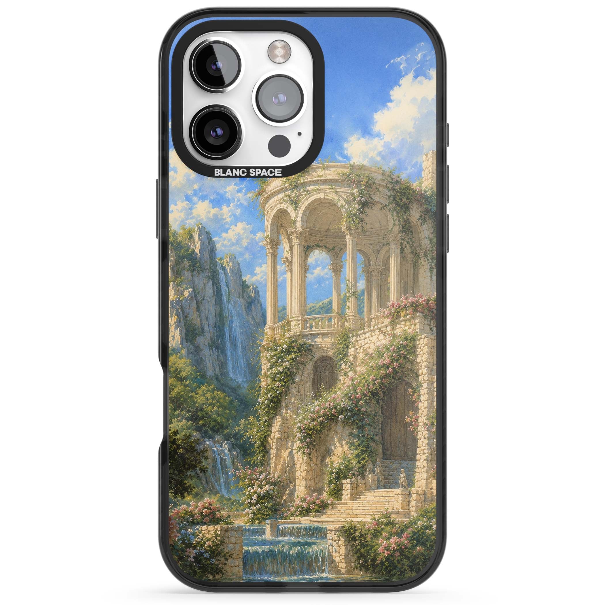 Palace Pavilion fairycore iPhone case | Black Impact case for iPhone 16 Pro, iPhone 16 Pro Max