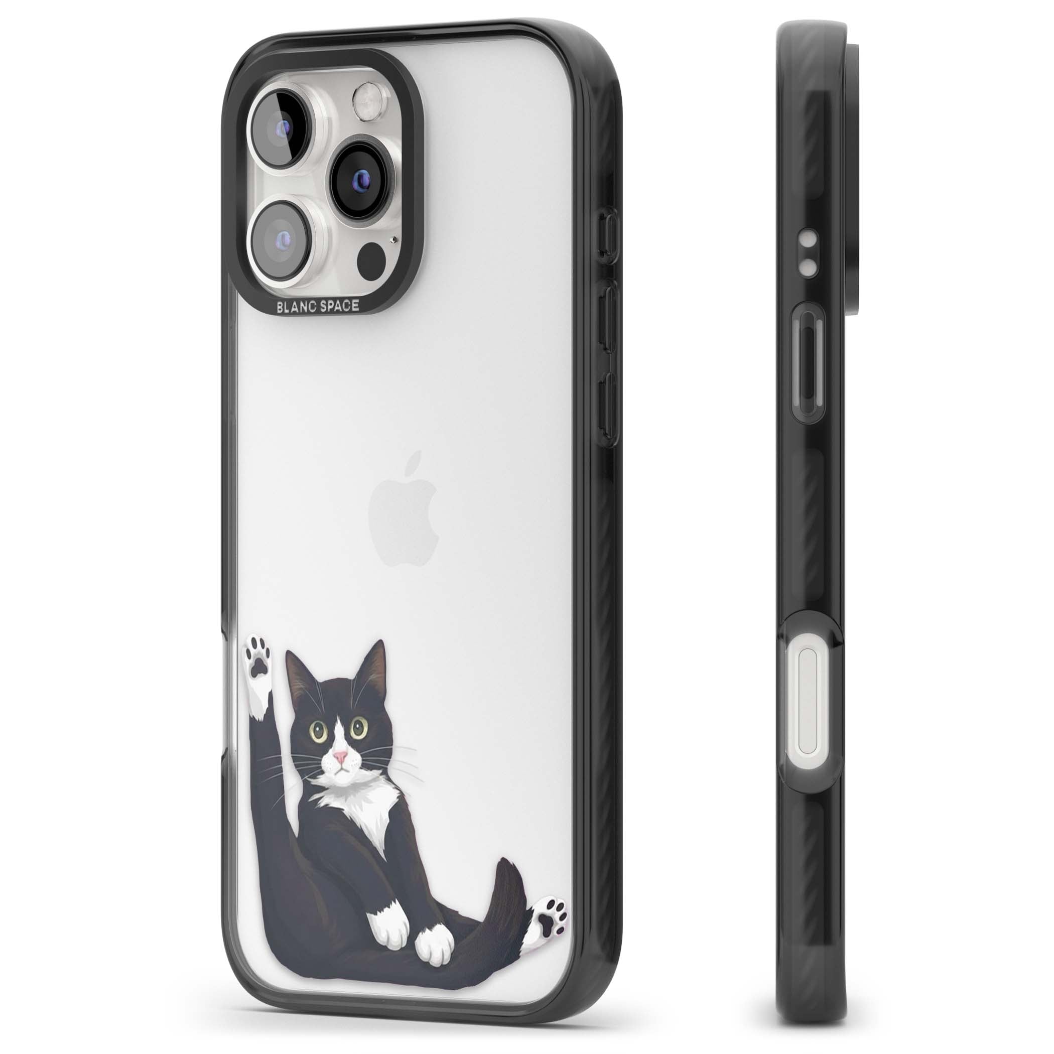 Mid-Groom Cat animals iPhone case | Black Impact case for iPhone 16 Pro, iPhone 16 Pro Max