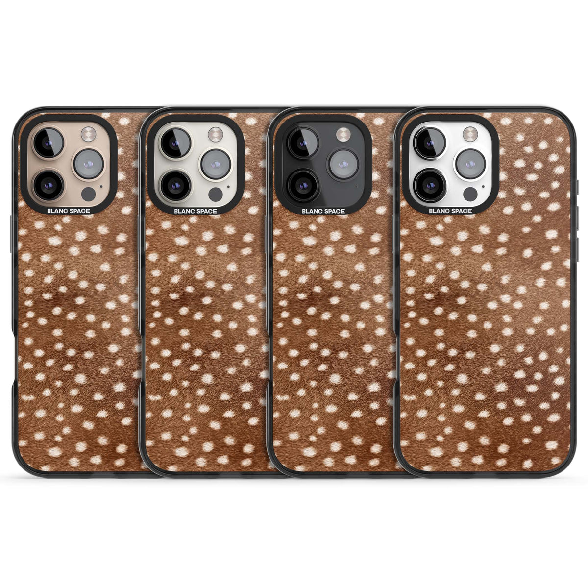Deer Print animals iPhone case | Black Impact case for iPhone 16 Pro, iPhone 16 Pro Max